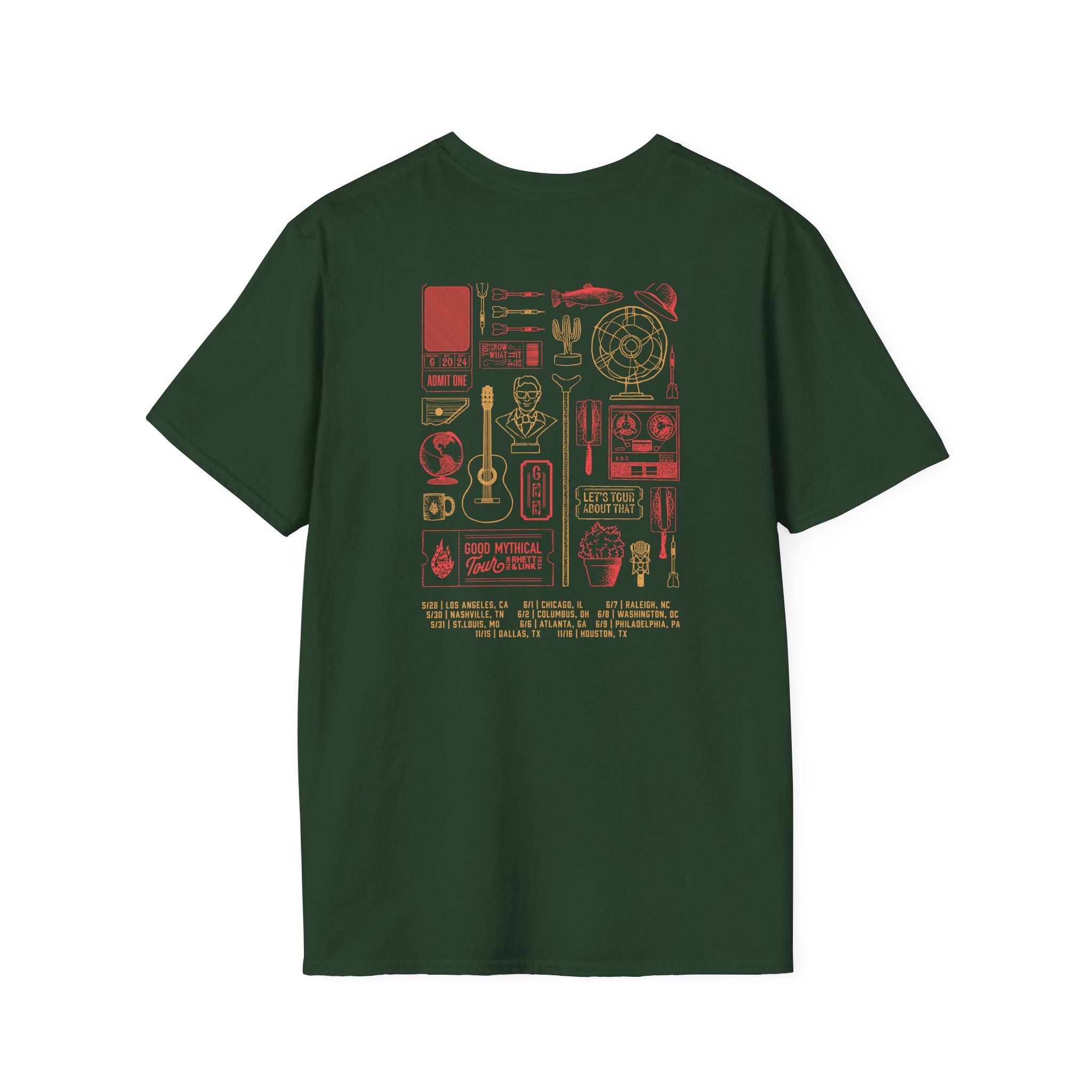 Good Mythical Morning Tour Collage unisex softstyle t-shirt