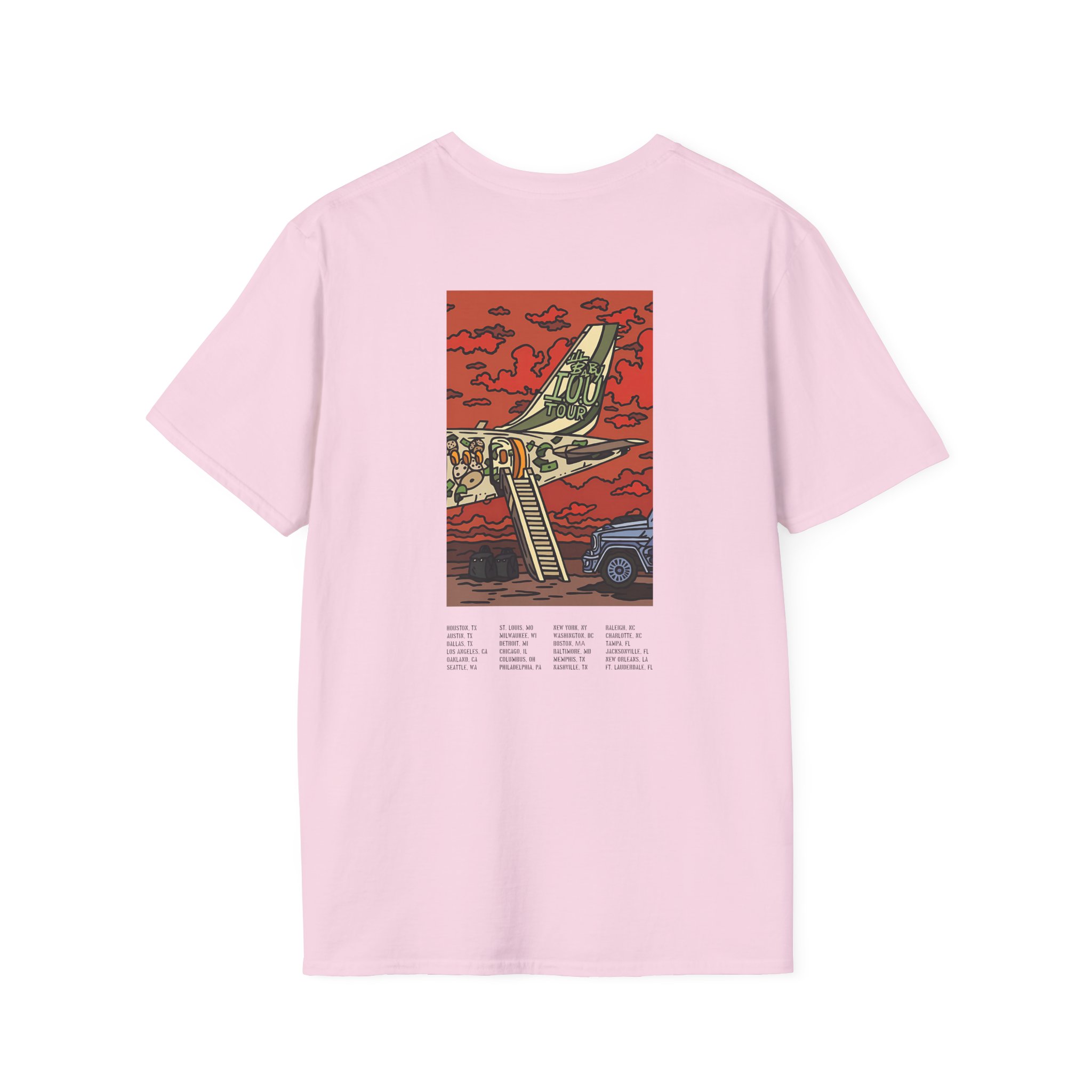 Lil Baby Iou Tour Flying Unisex Softstyle T-Shirt