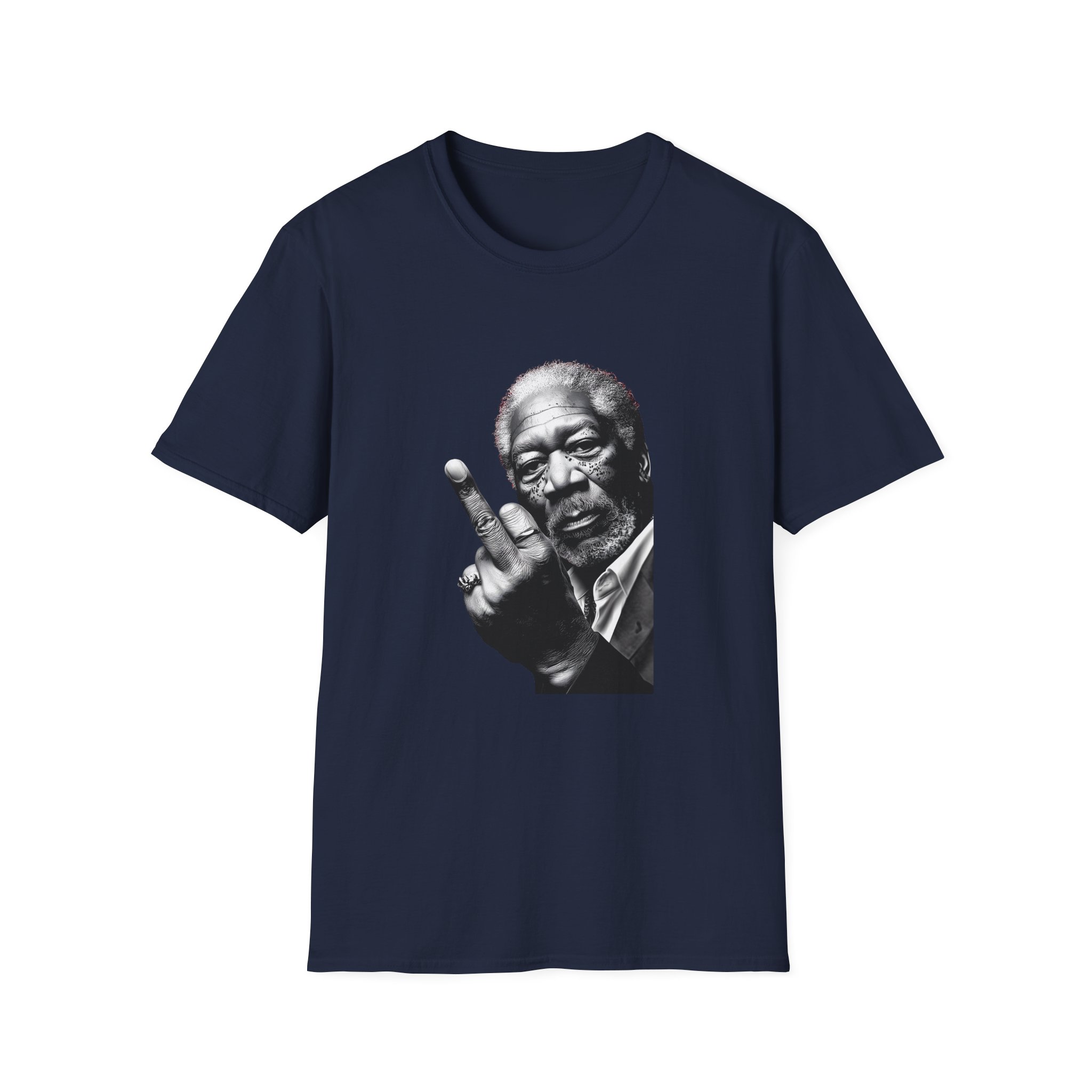 Morgan Freeman Middle Finger Unisex Softstyle T-Shirt