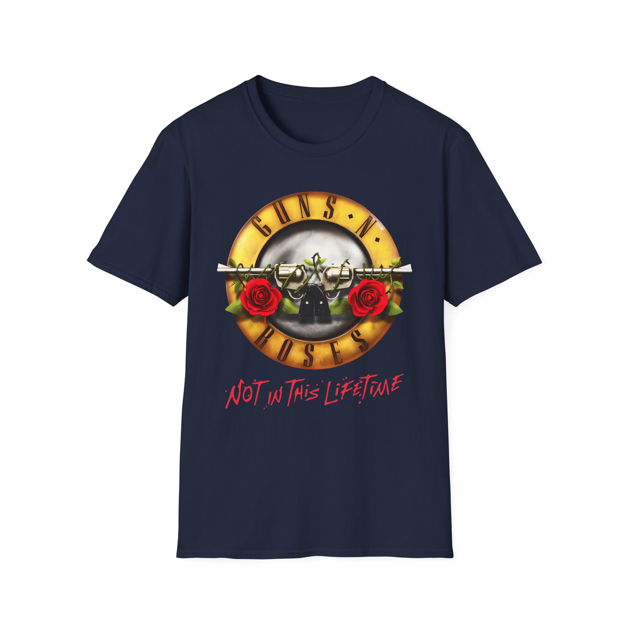 Guns N Roses Bullet Seal Tour Unisex Softstyle T-Shirt