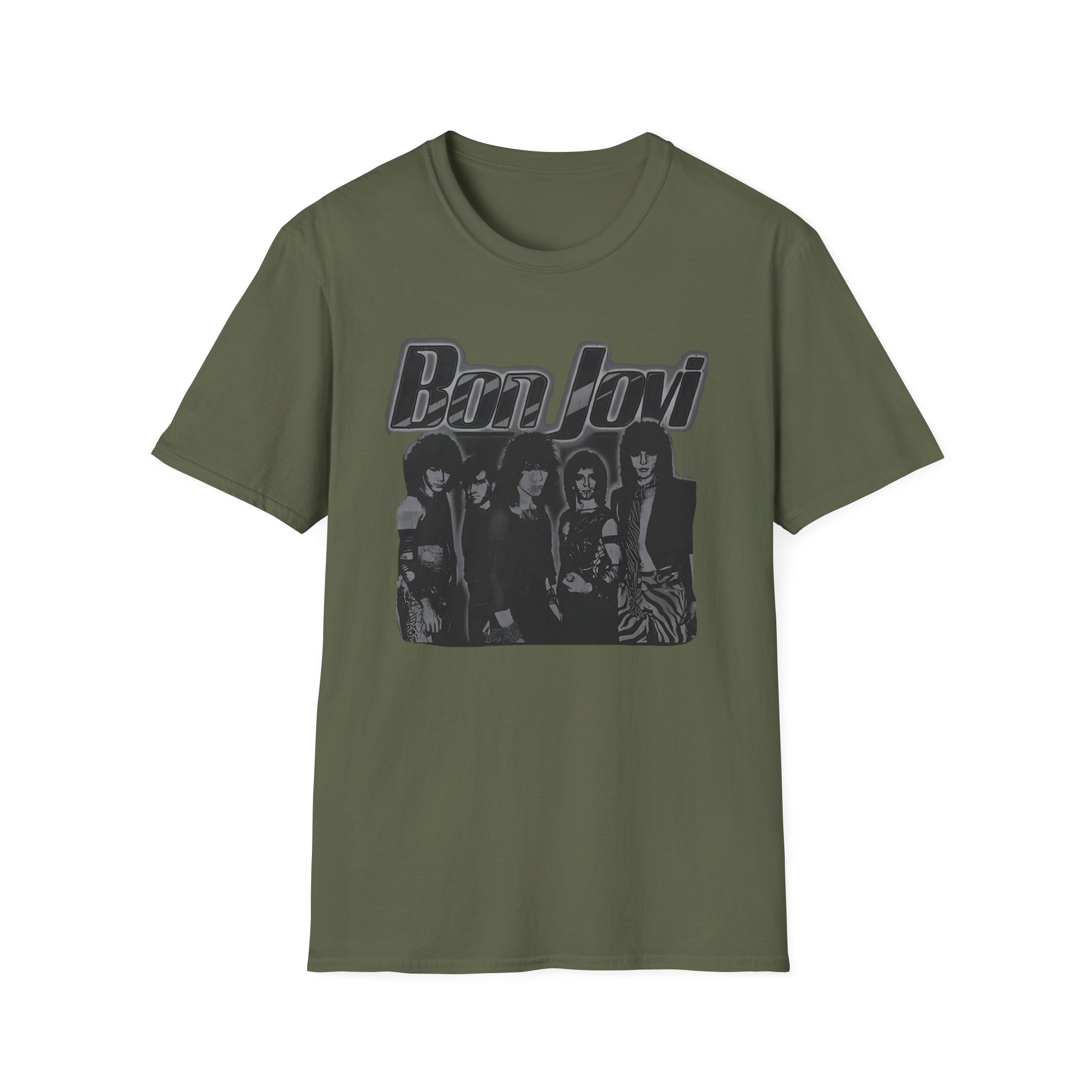 Bon Jovi Outline Unisex Softstyle T-Shirt