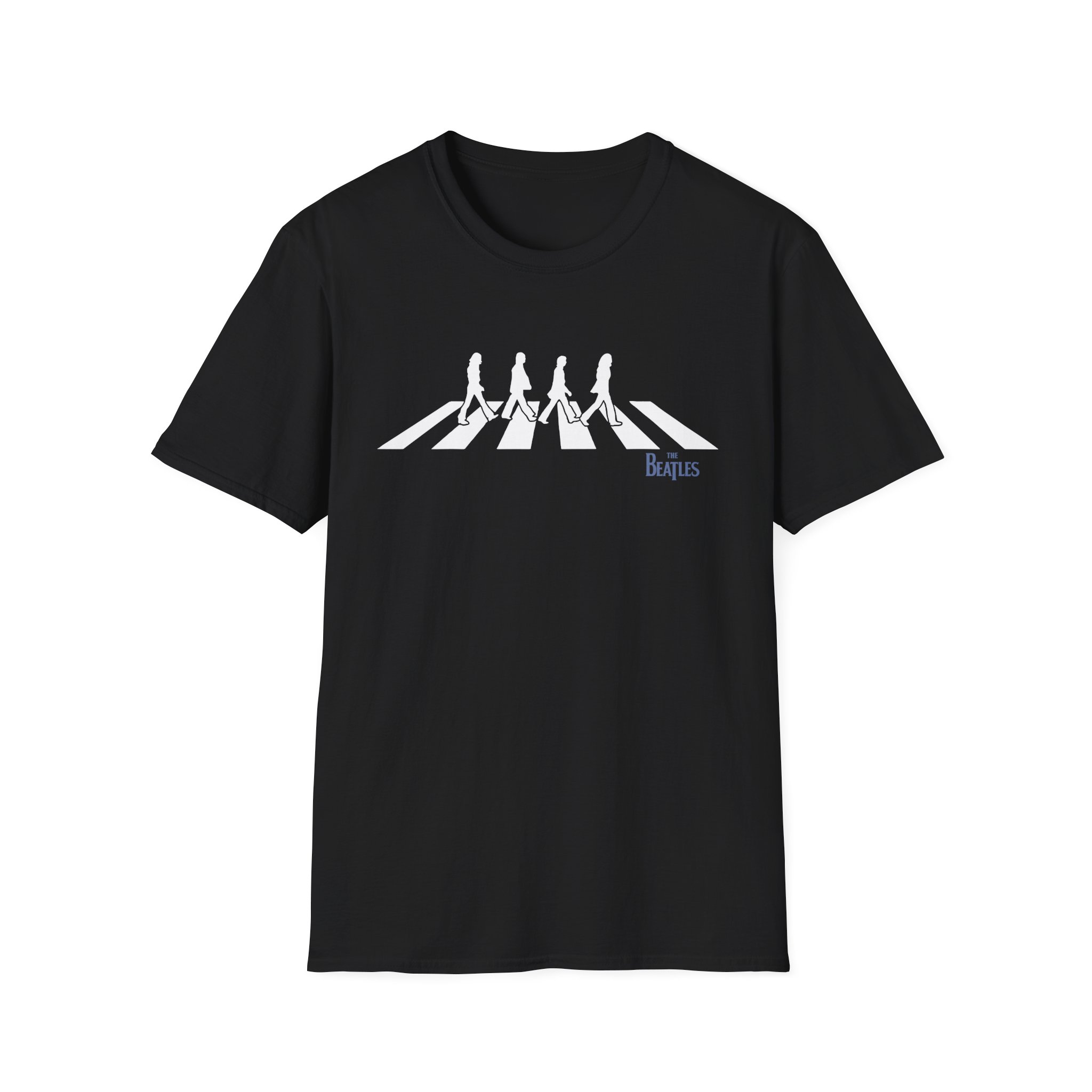 The Beatles Distressed Abbey Road Silhouette Unisex Softstyle T-Shirt