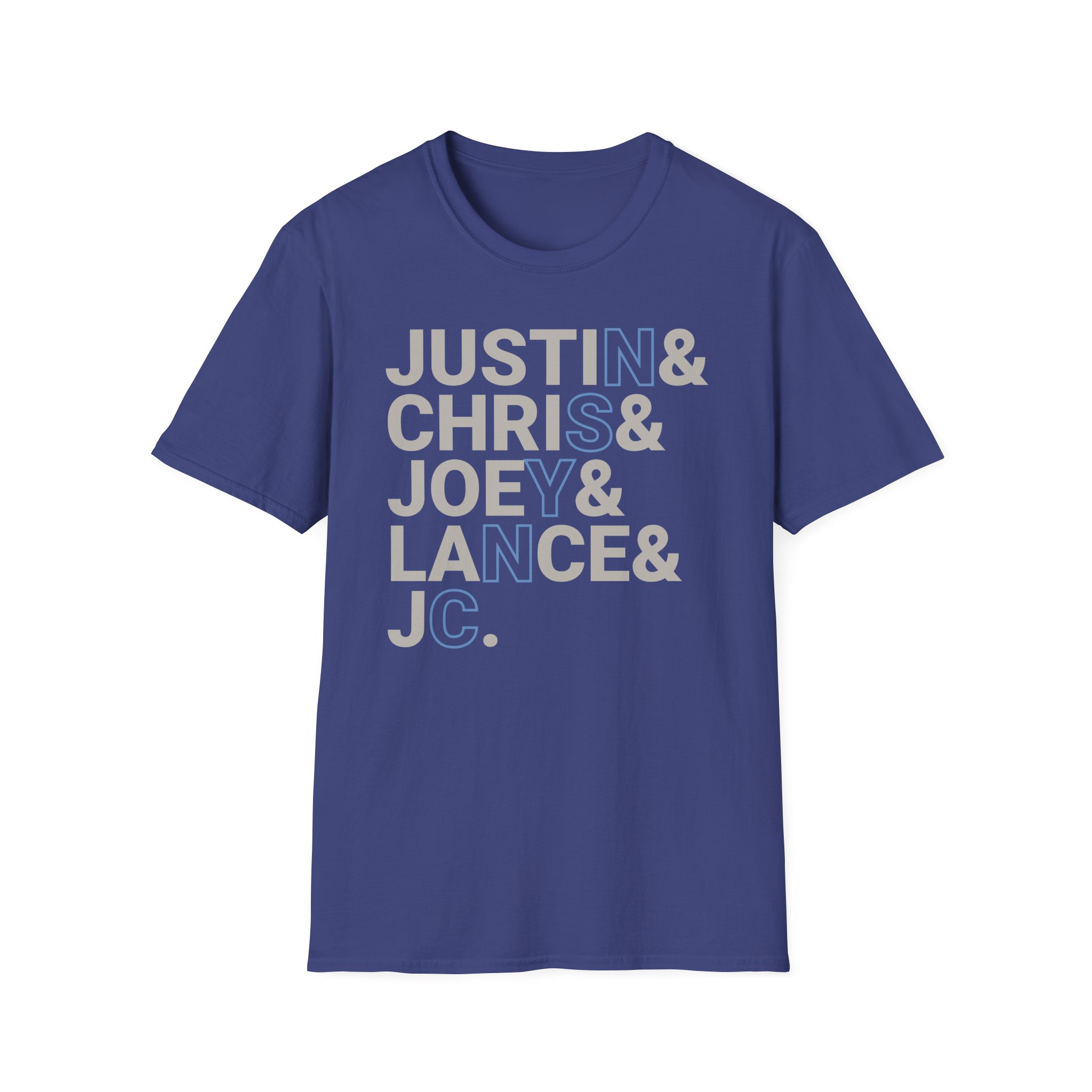 Nsync Name Stack Unisex Softstyle T-Shirt
