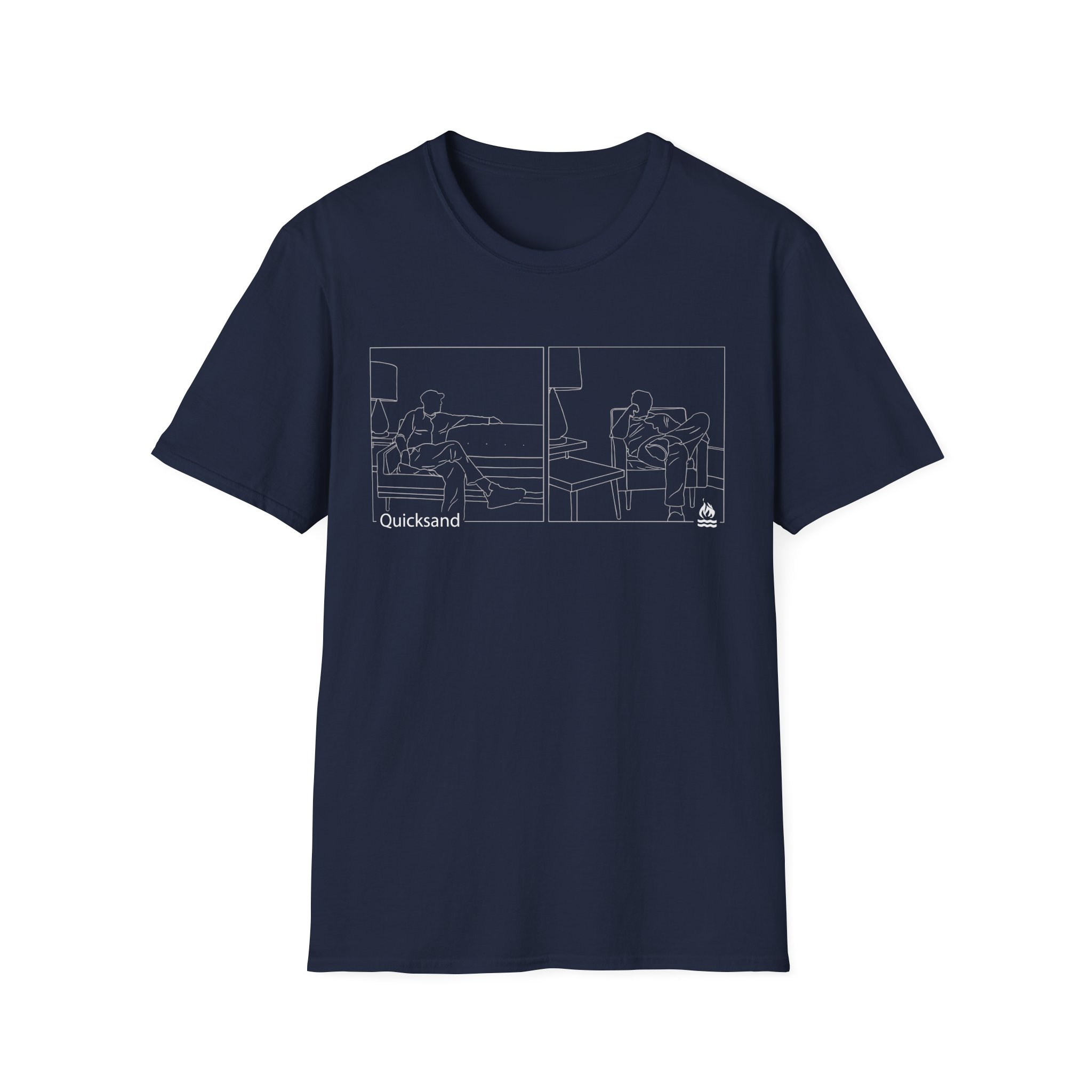 Hot Water Music Quicksand Split Unisex Softstyle T-Shirt