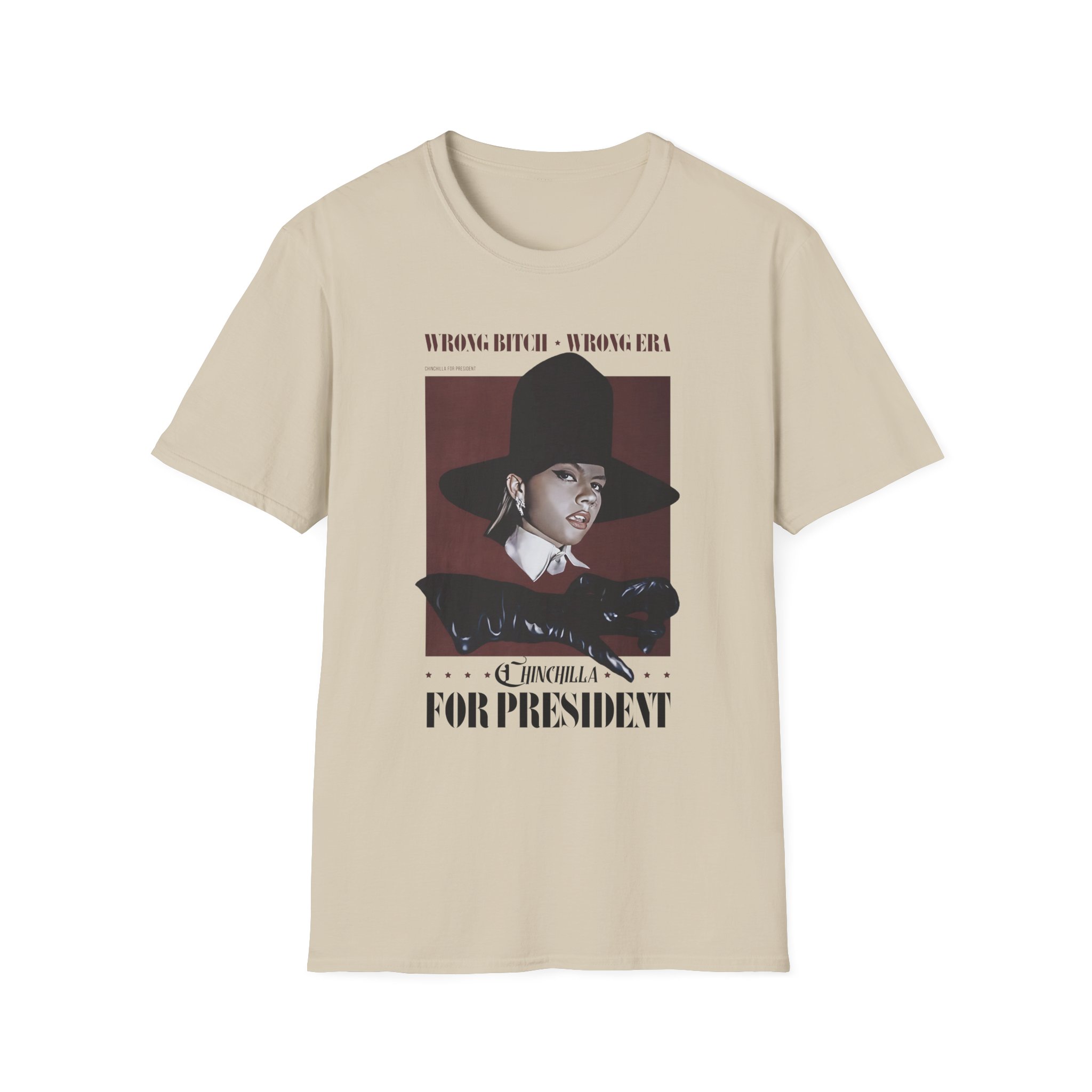 Chinchilla for President Unisex Softstyle T-Shirt