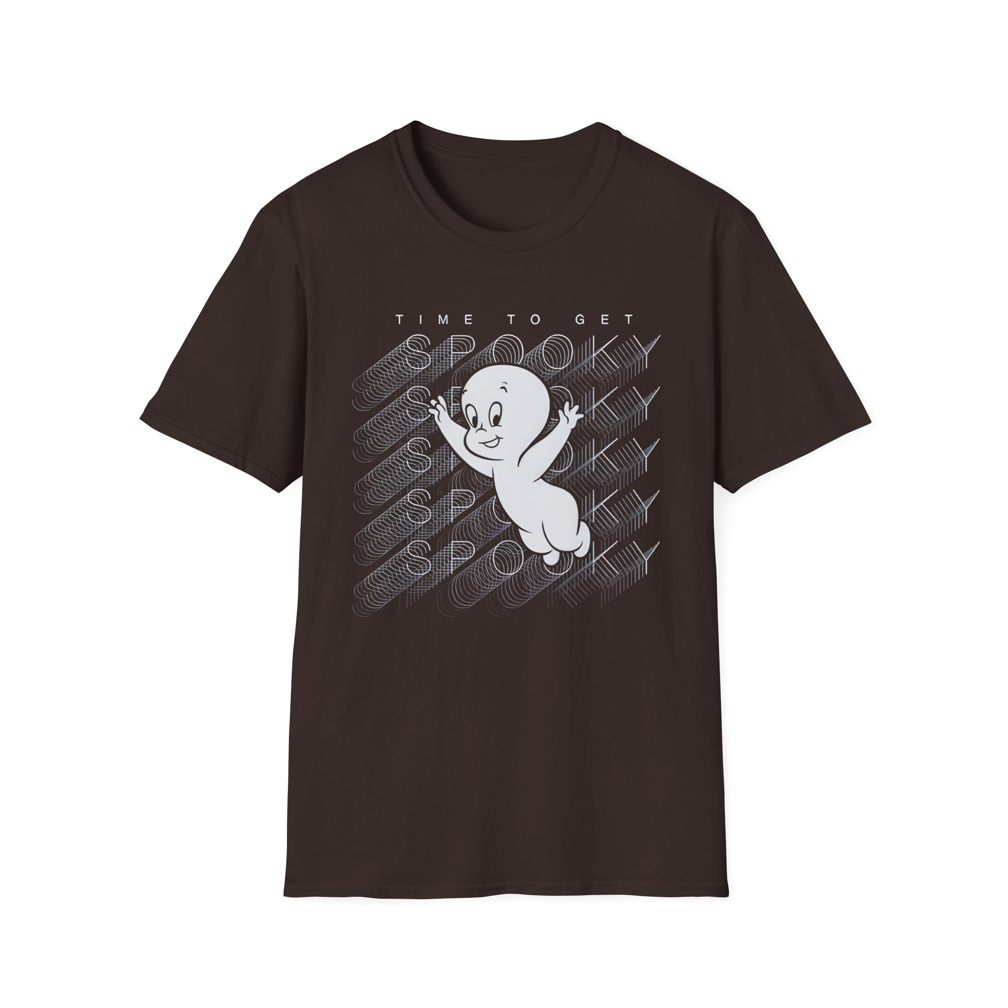 Casper the Friendly Ghost Virtual Raver Spooky Time Unisex Softstyle T-Shirt