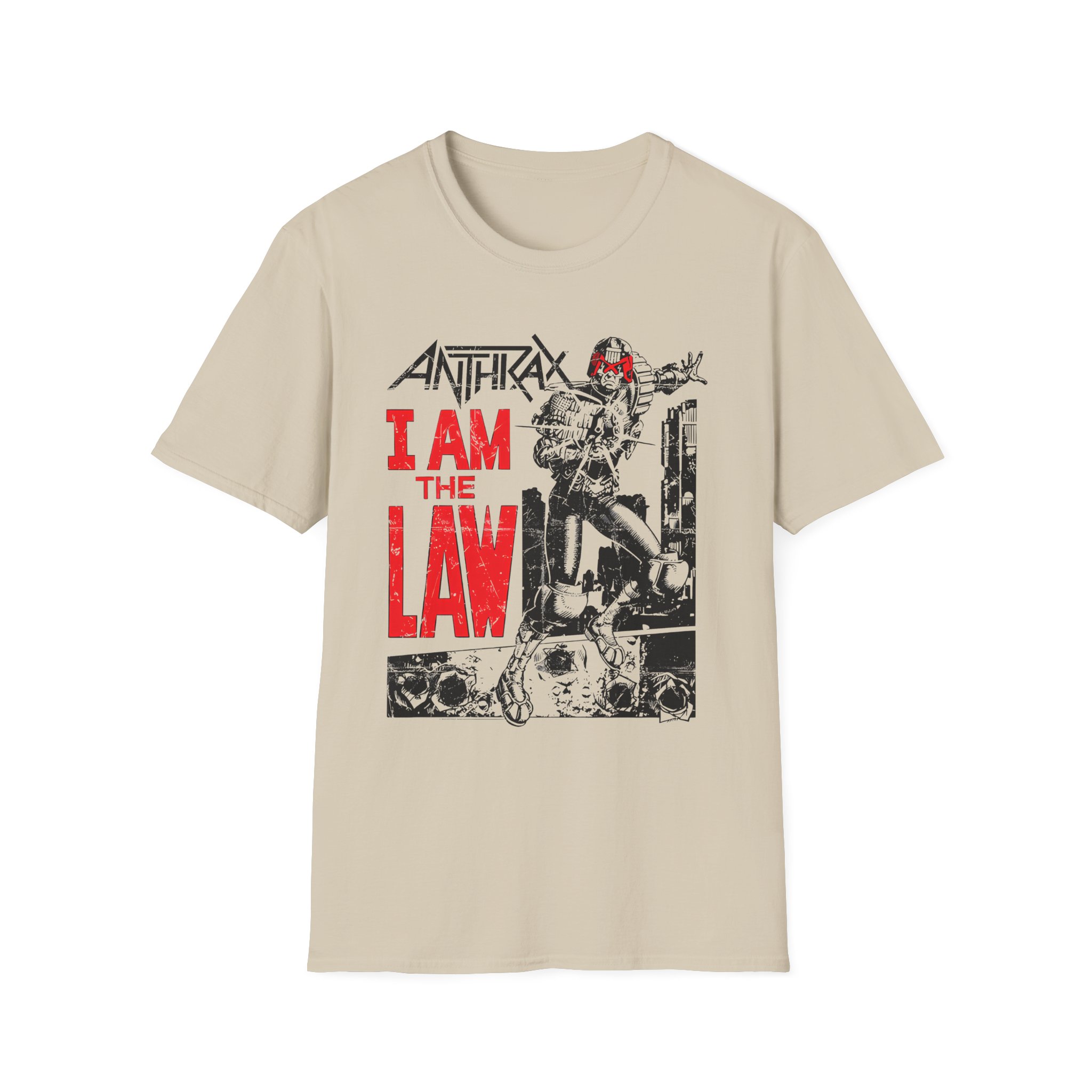 Anthrax I AM THE LAW Unisex Softstyle T-Shirt