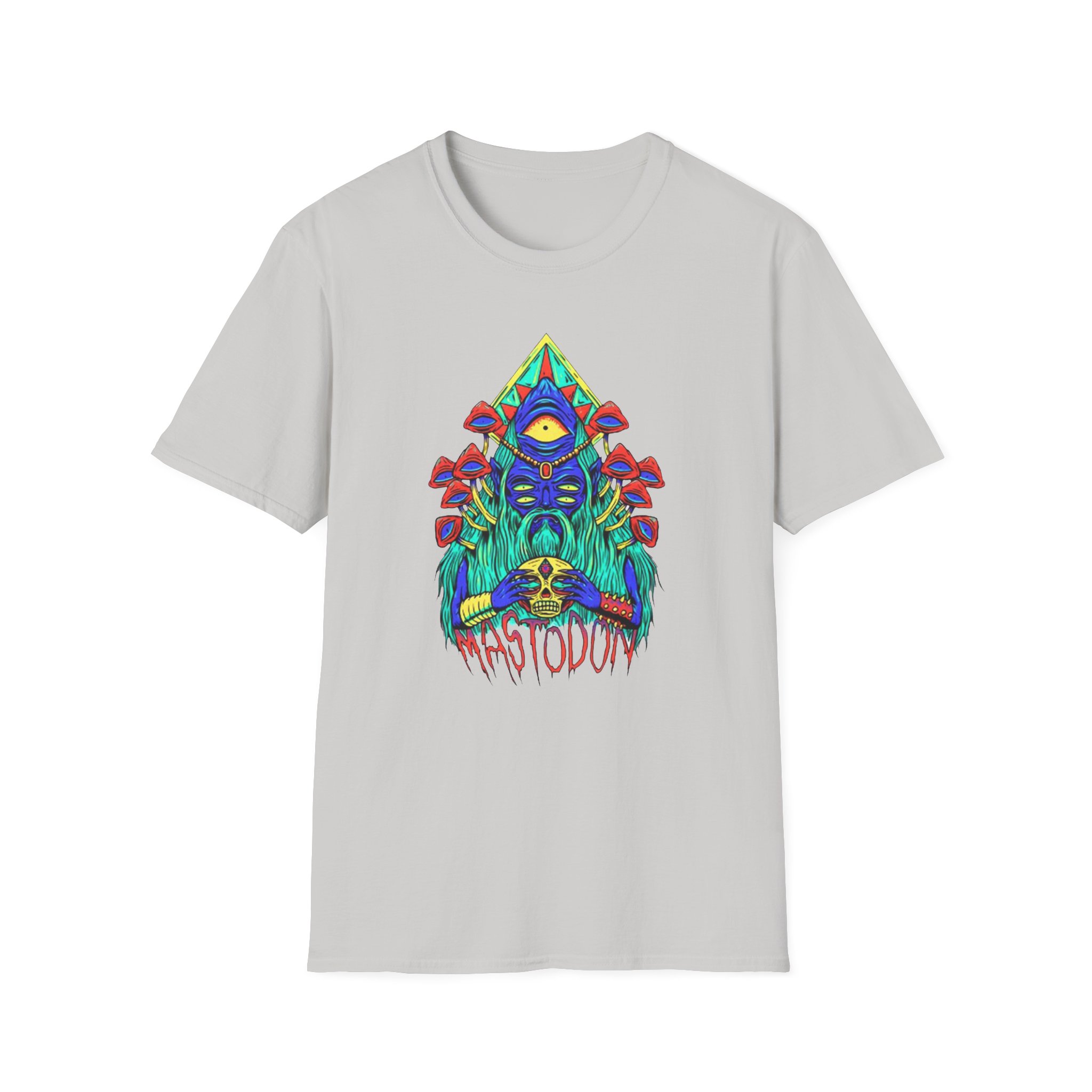 Mastodon Mushroom Wizard Glow Unisex Softstyle T-Shirt