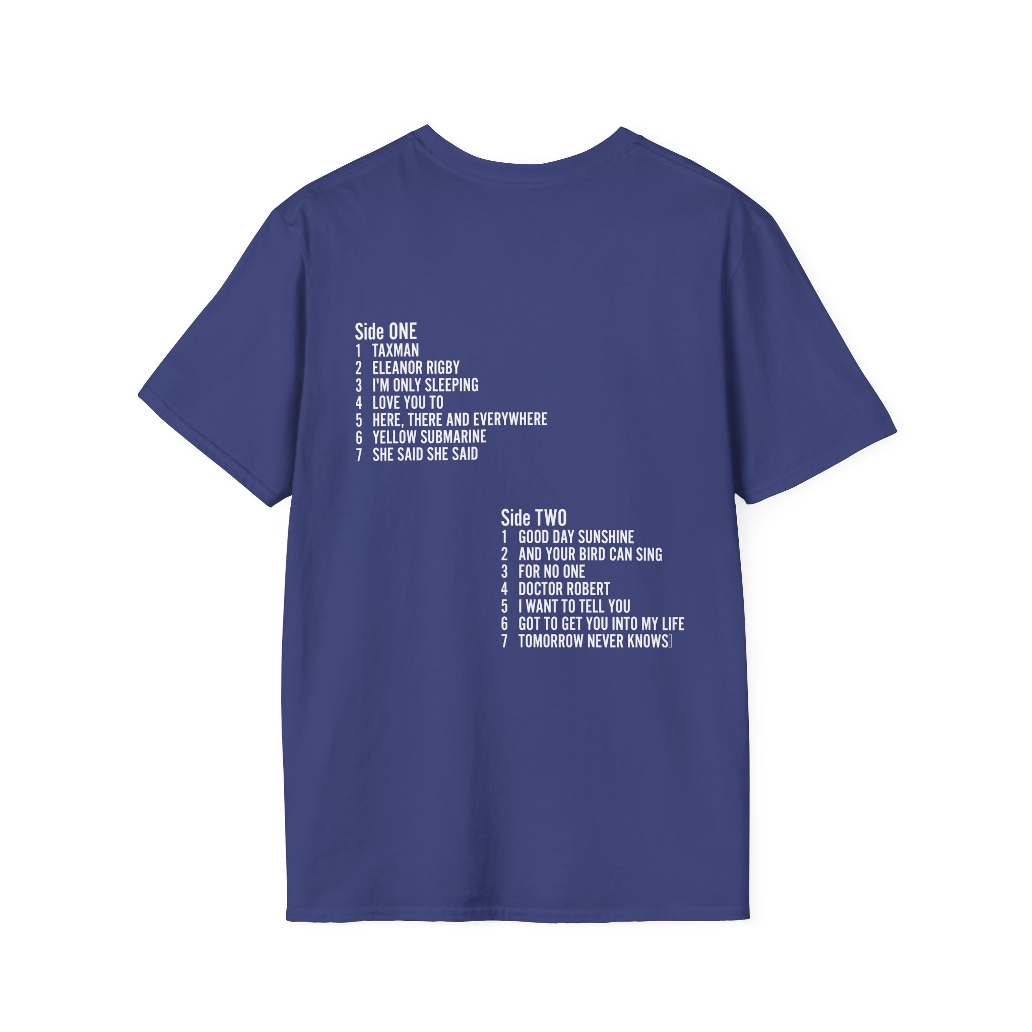 The Beatles Revolver Tracklist Unisex Softstyle T-Shirt