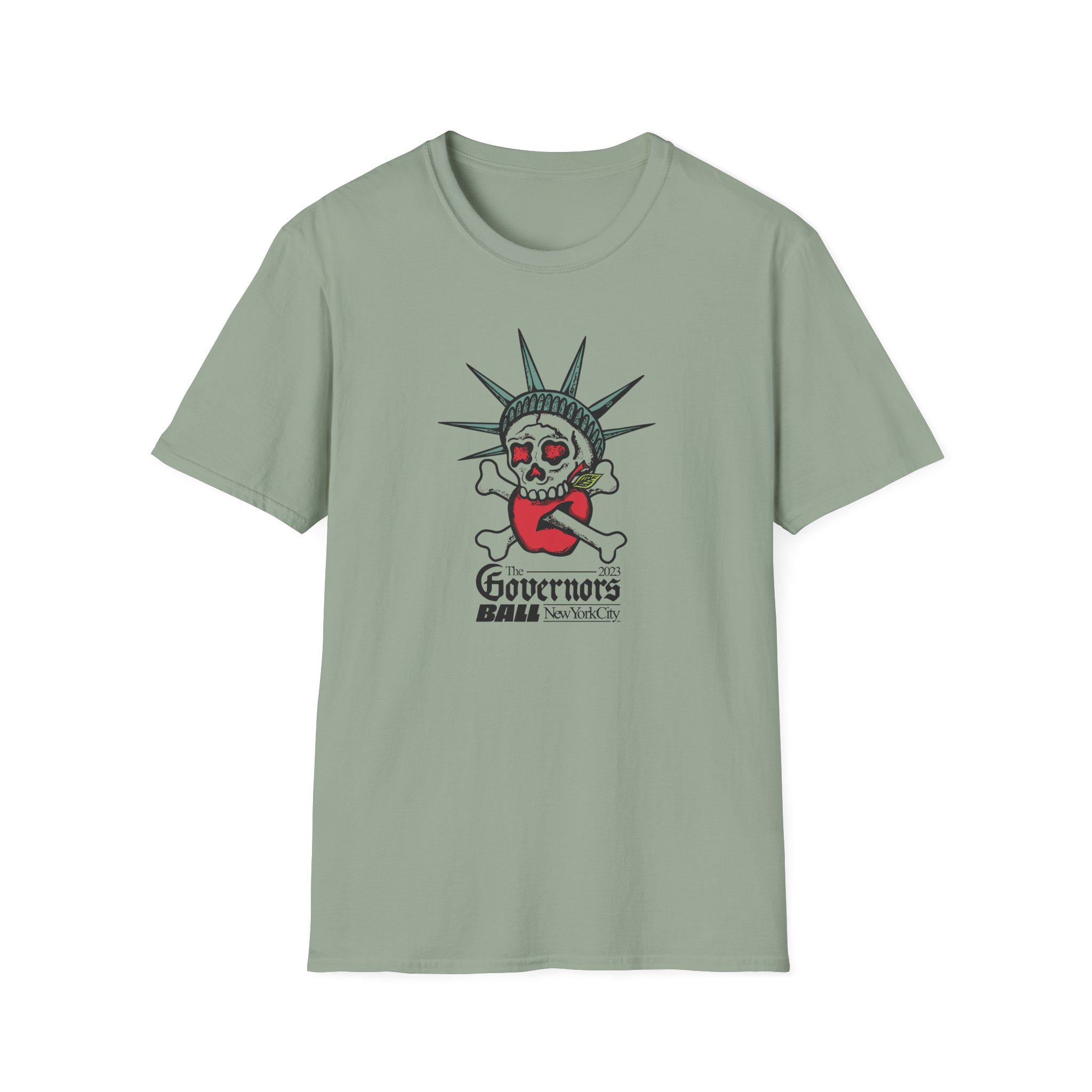 Gov Ball Liberty Skull Unisex Softstyle T-Shirt
