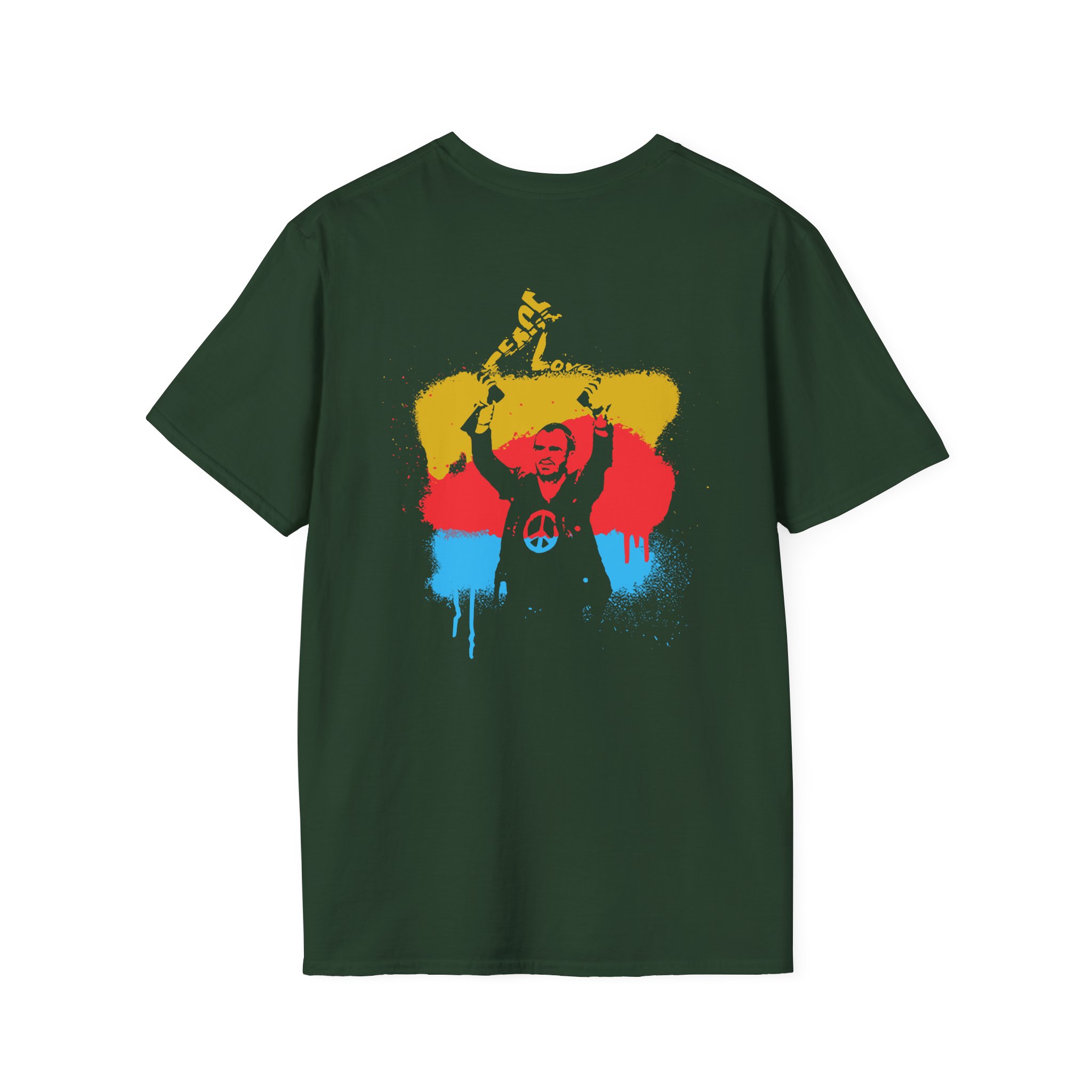 Ringo Starr Peace & Love Unisex Softstyle T-Shirt