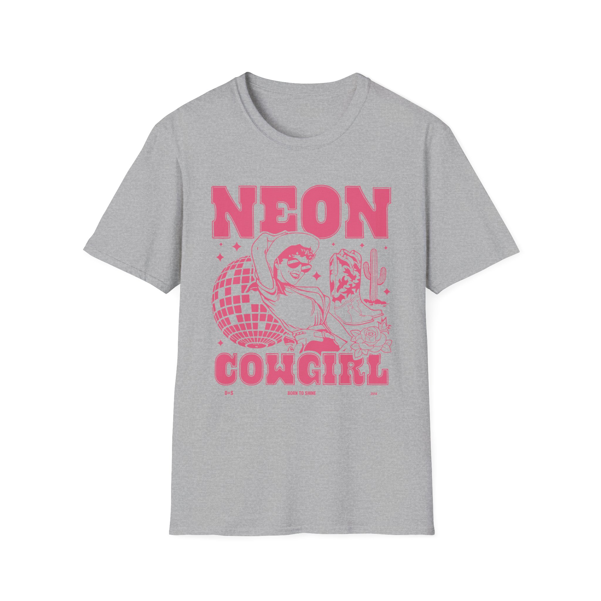 Dan and Shay Neon Cowgirl Unisex Softstyle T-Shirt