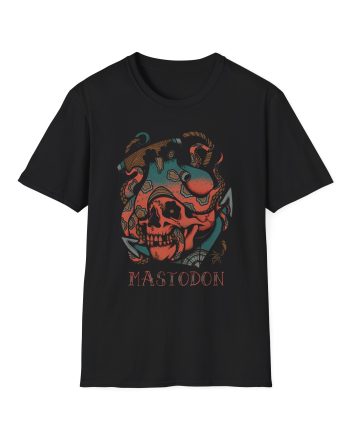 Mastodon Octopus Tattoo Unisex Softstyle T-Shirt