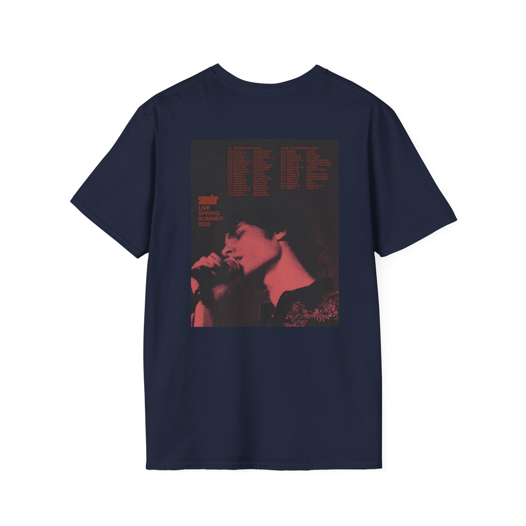 Sombr Live Spring 2025 Tour Unisex T-Shirt