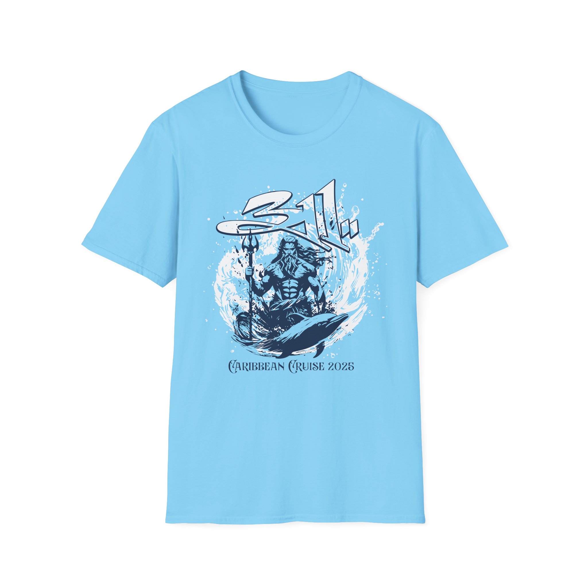 311 Caribbean Cruise 2025 Poseidon Unisex Softstyle T-Shirt