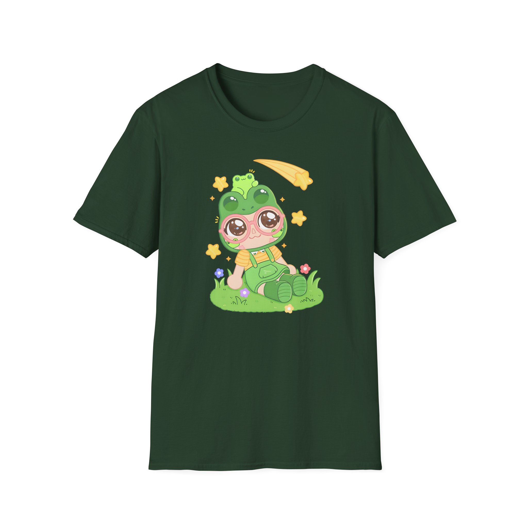 Froggy Crossing Shooting Star Unisex Softstyle T-Shirt