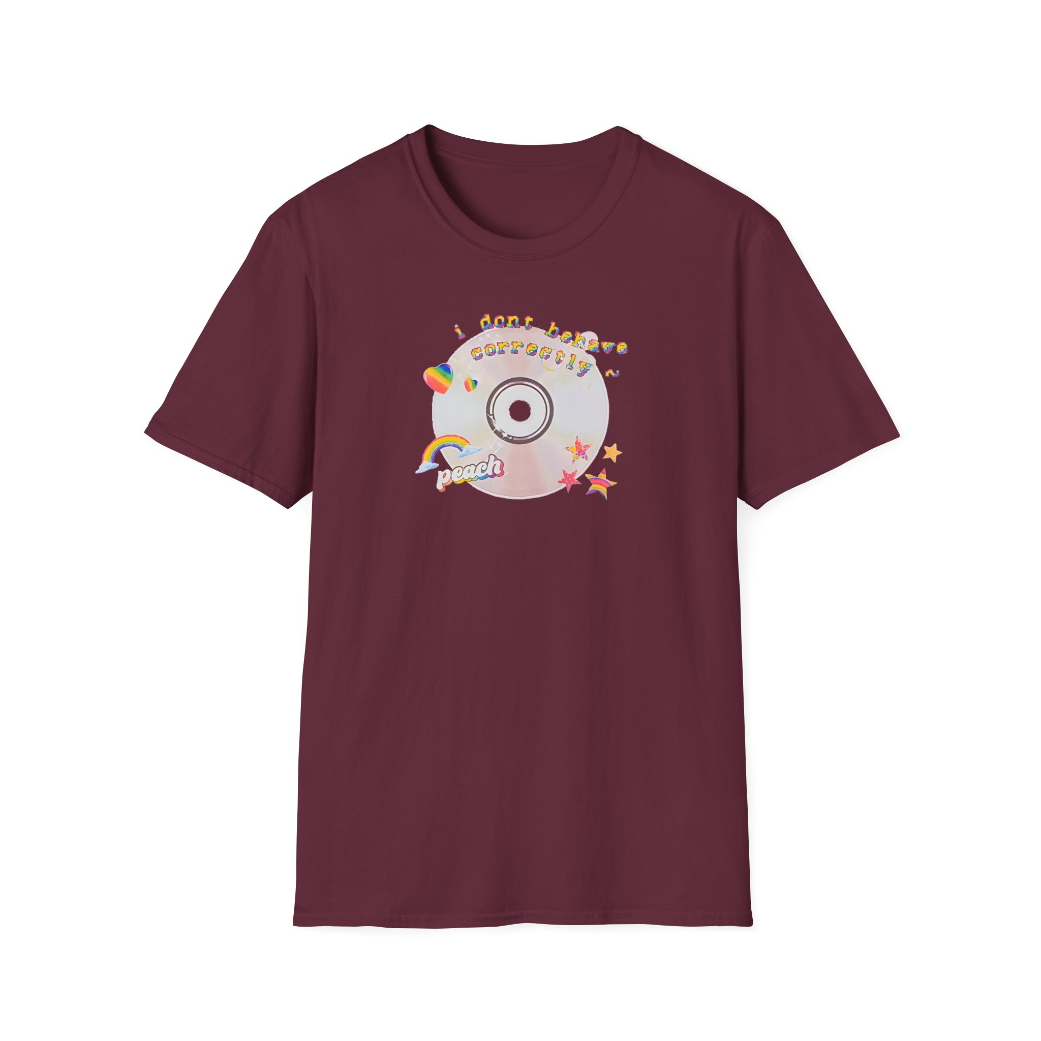 Peach Prc Fairy I Don't Behave Correctly Unisex Softstyle T-Shirt