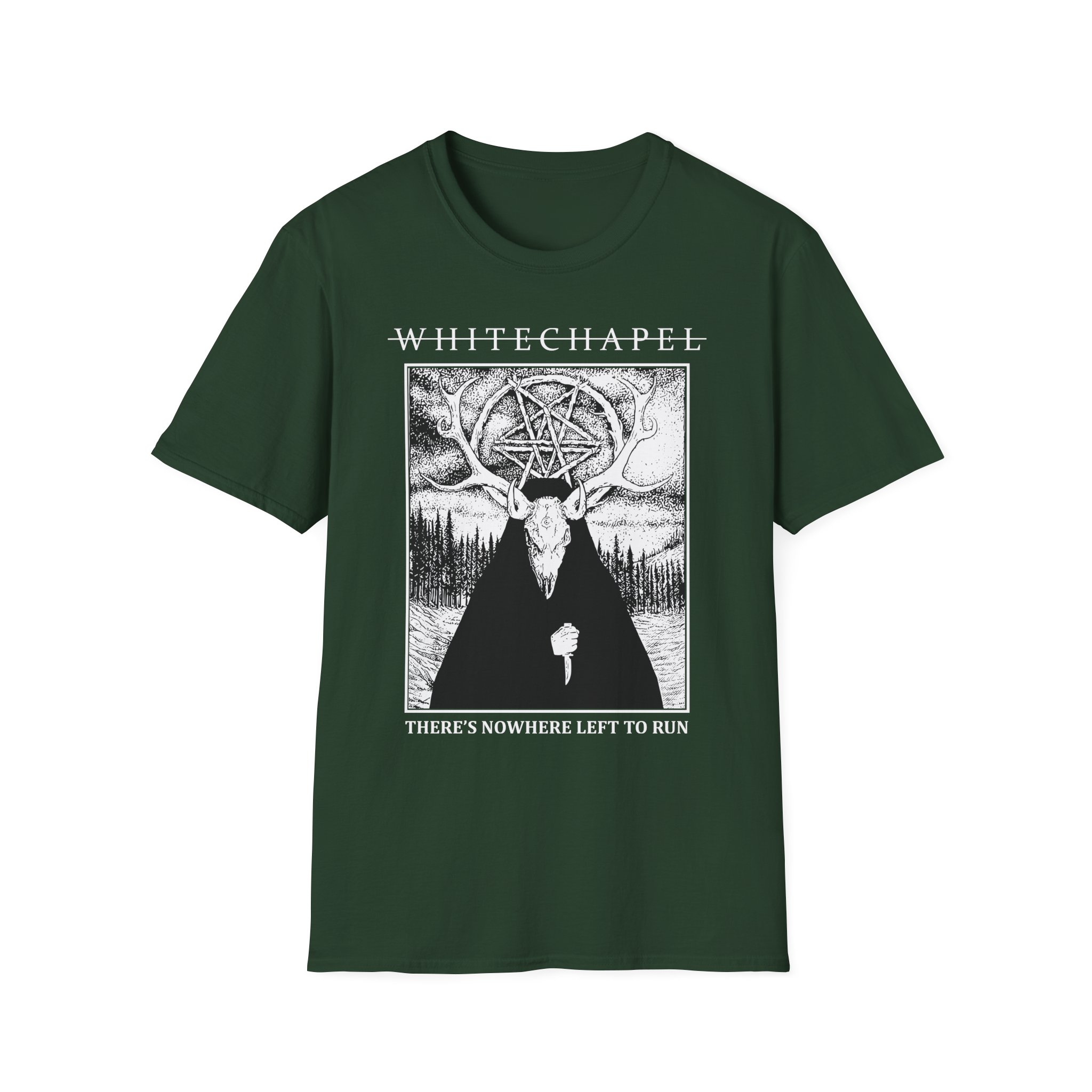 Whitechapel Deer Demon Oil Unisex Softstyle T-Shirt
