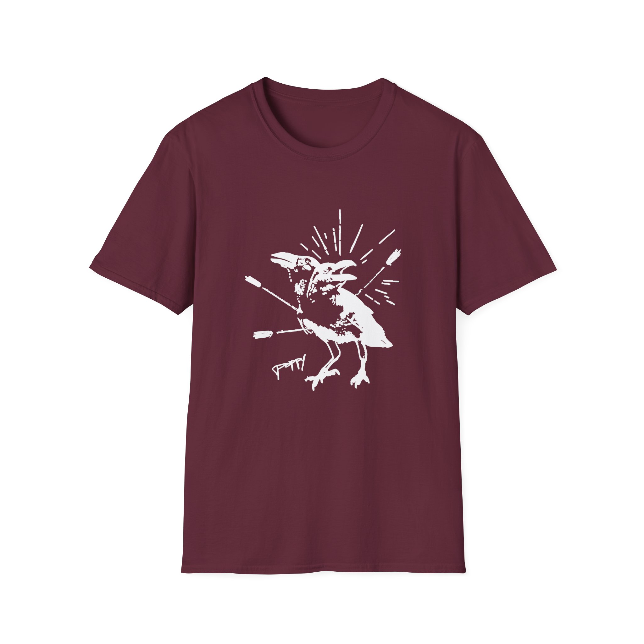 Poppy Coward Birds Unisex Softstyle T-Shirt