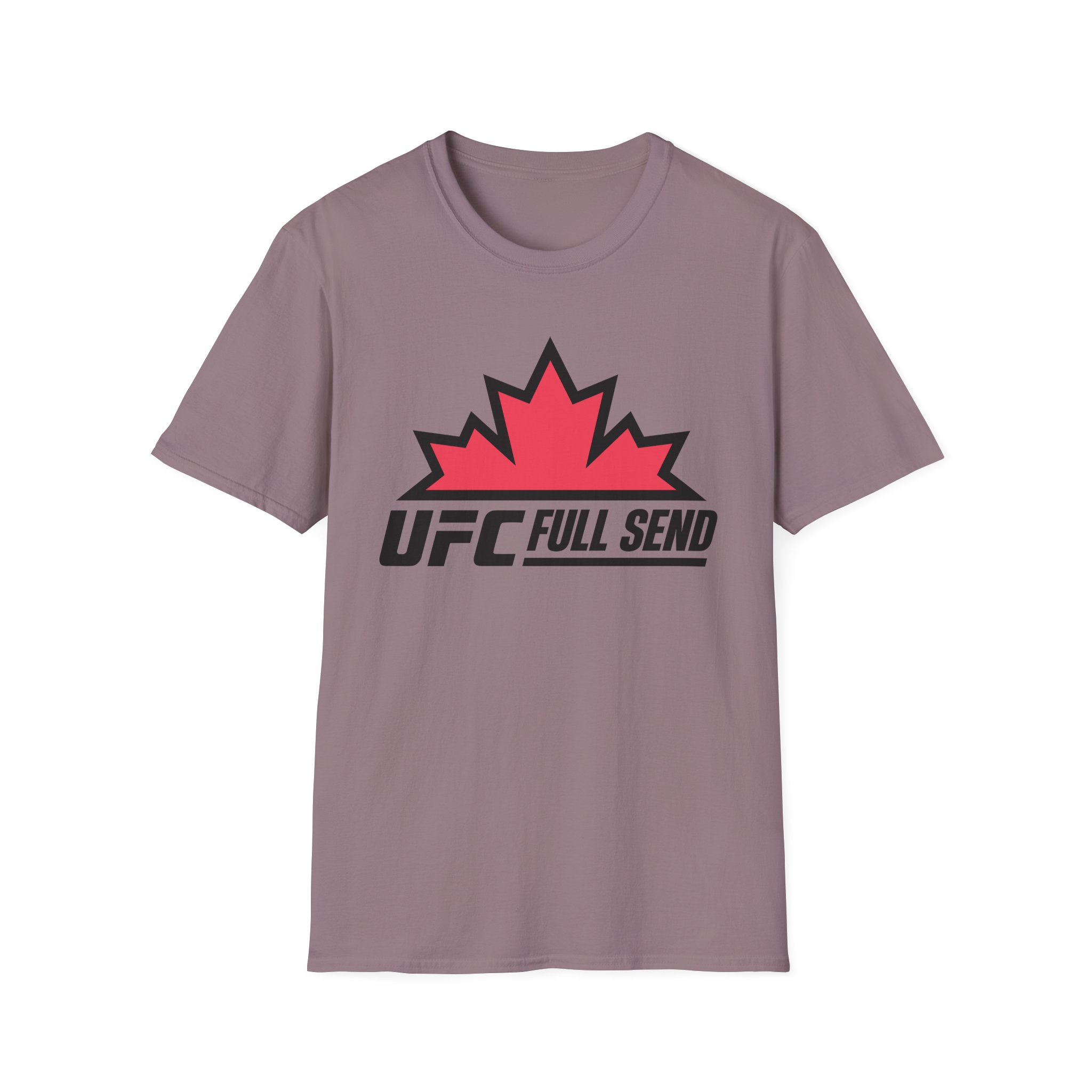 Full Send UFC Canada Leaf Unisex Softstyle T-Shirt
