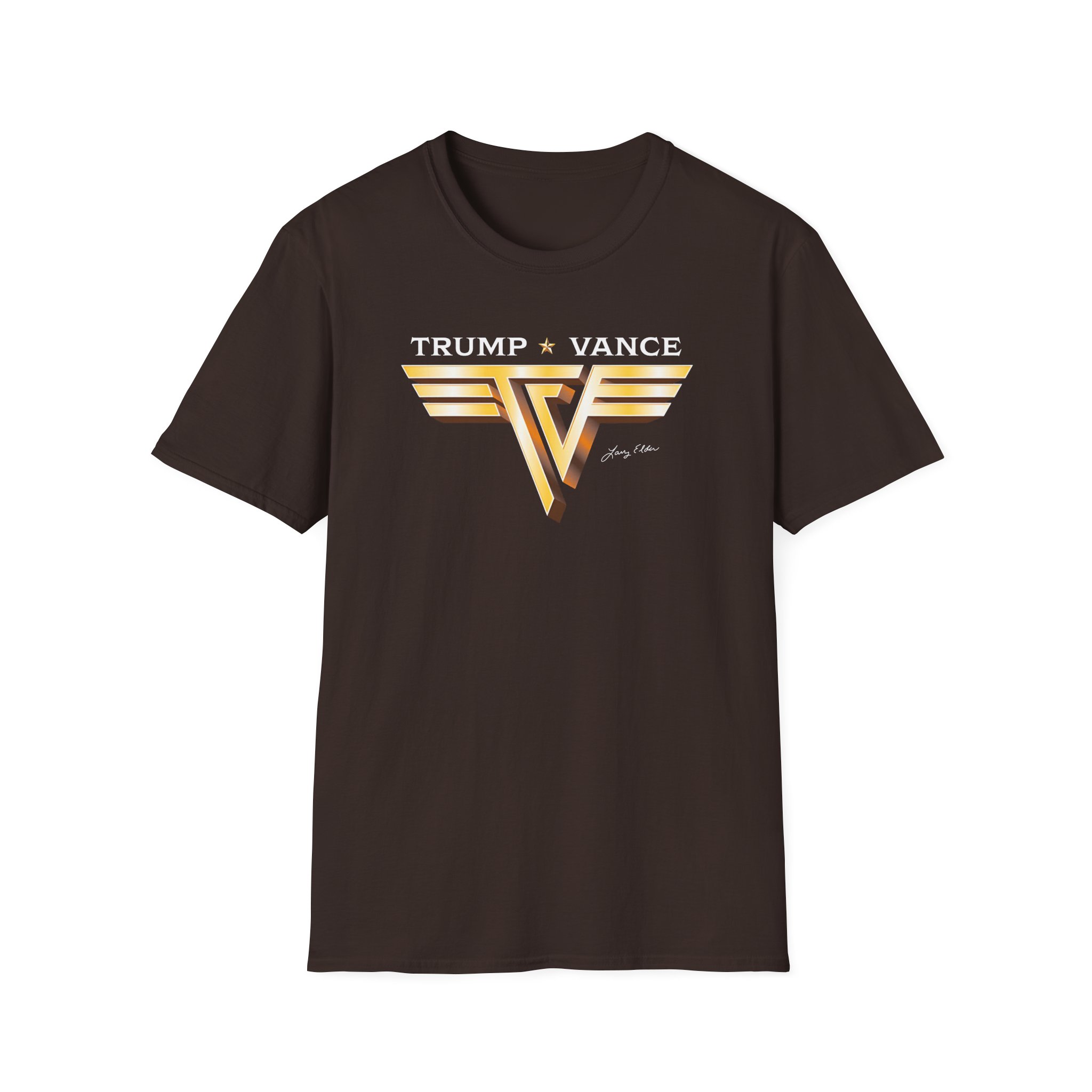 Larry Elder Trump Vance Vintage Band unisex softstyle t-shirt