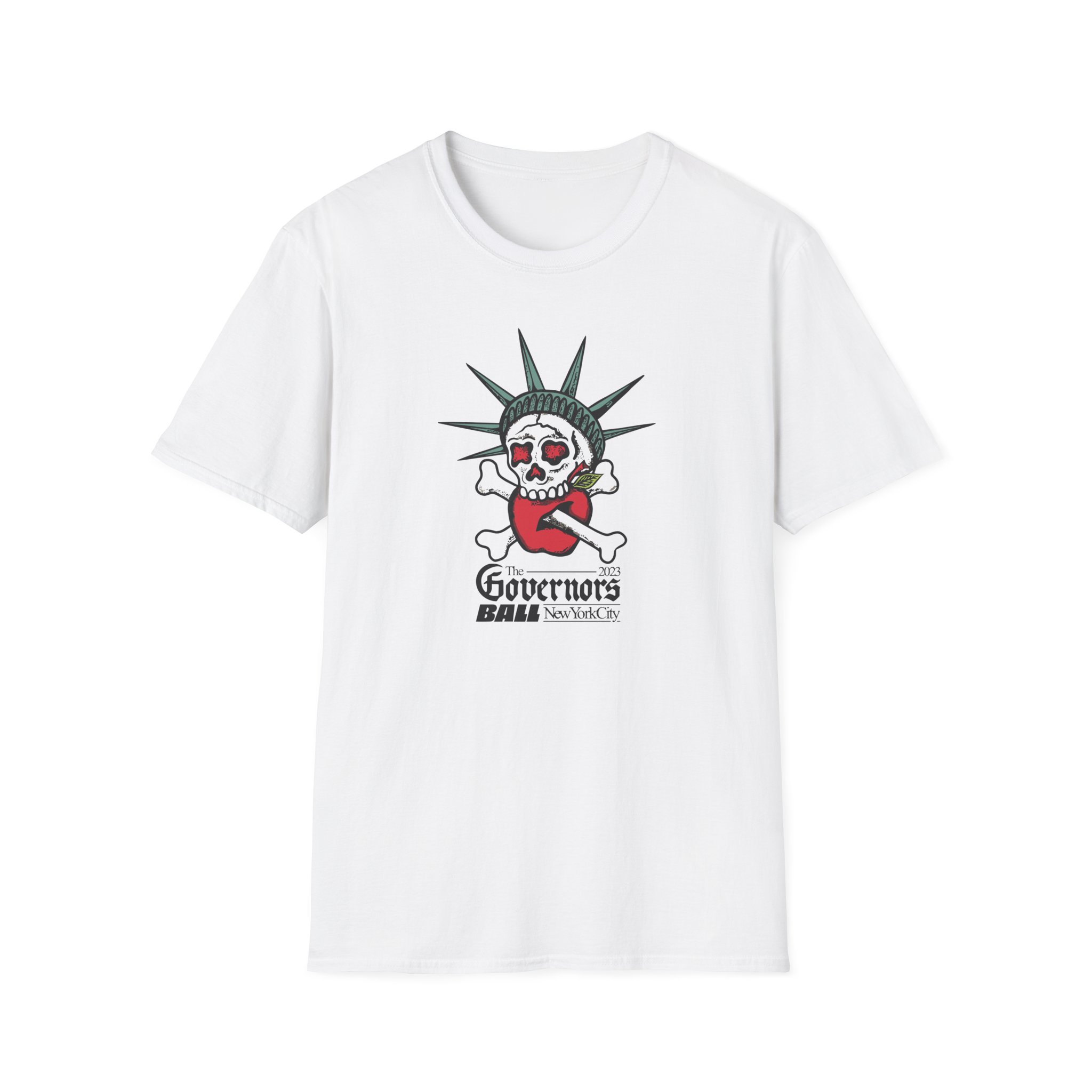 Gov Ball Liberty Skull Unisex Softstyle T-Shirt