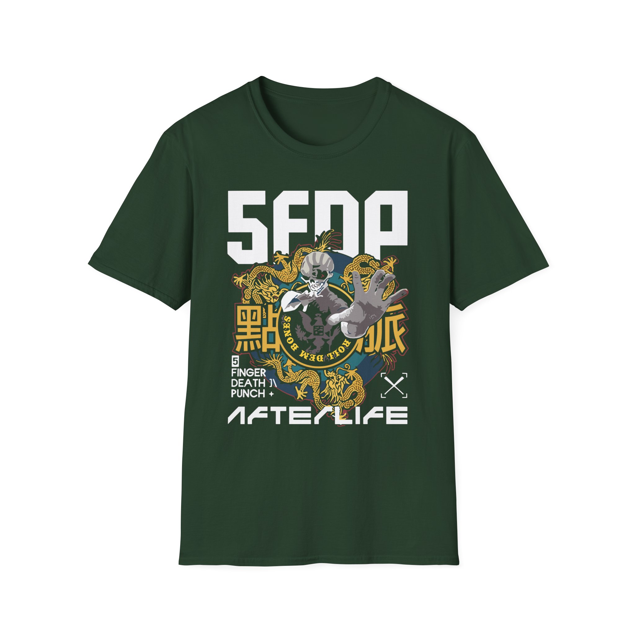 Five Finger Death Punch Roll Dem Bones Unisex Softstyle T-Shirt