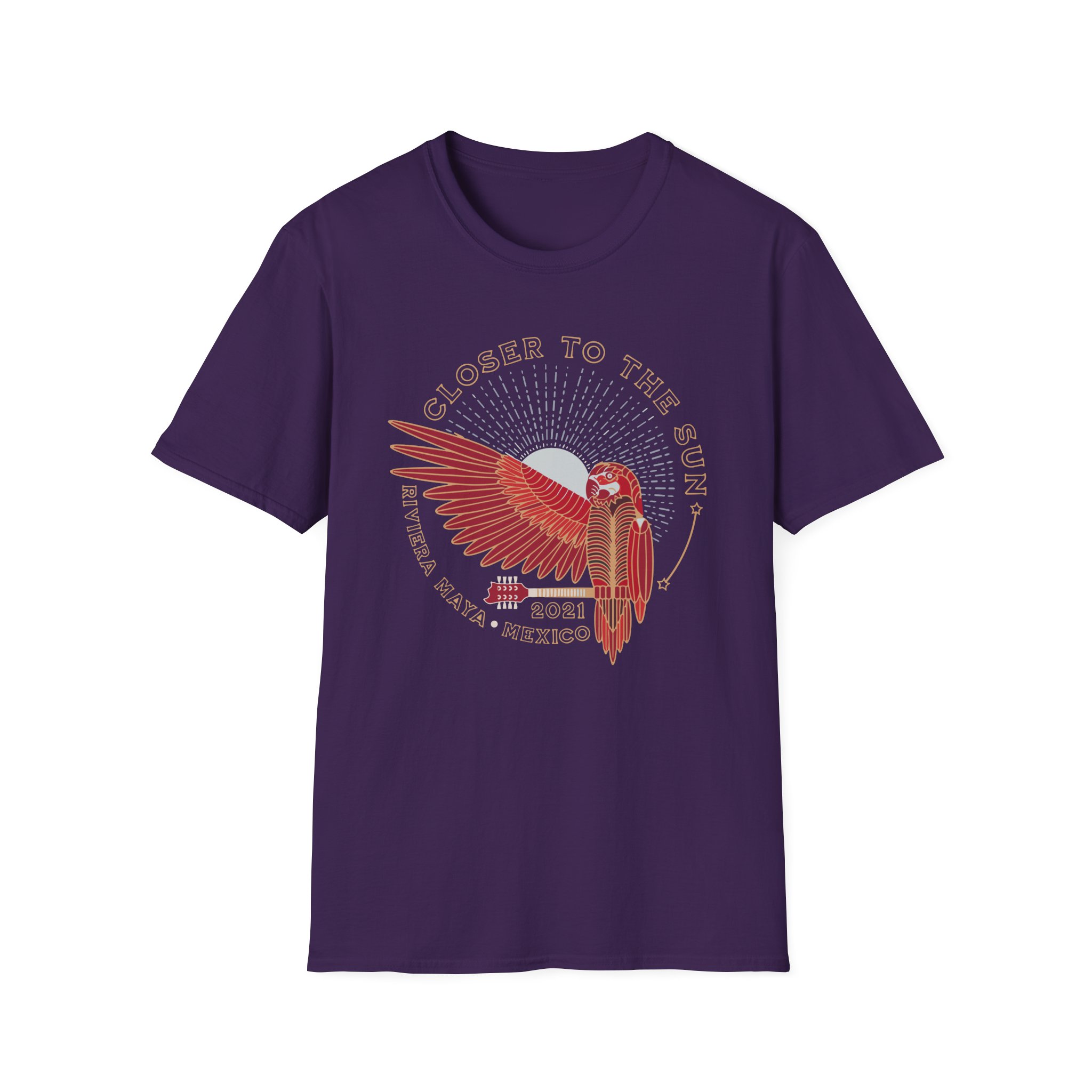 Closer to the Sun 2021 Parrot unisex softstyle t-shirt