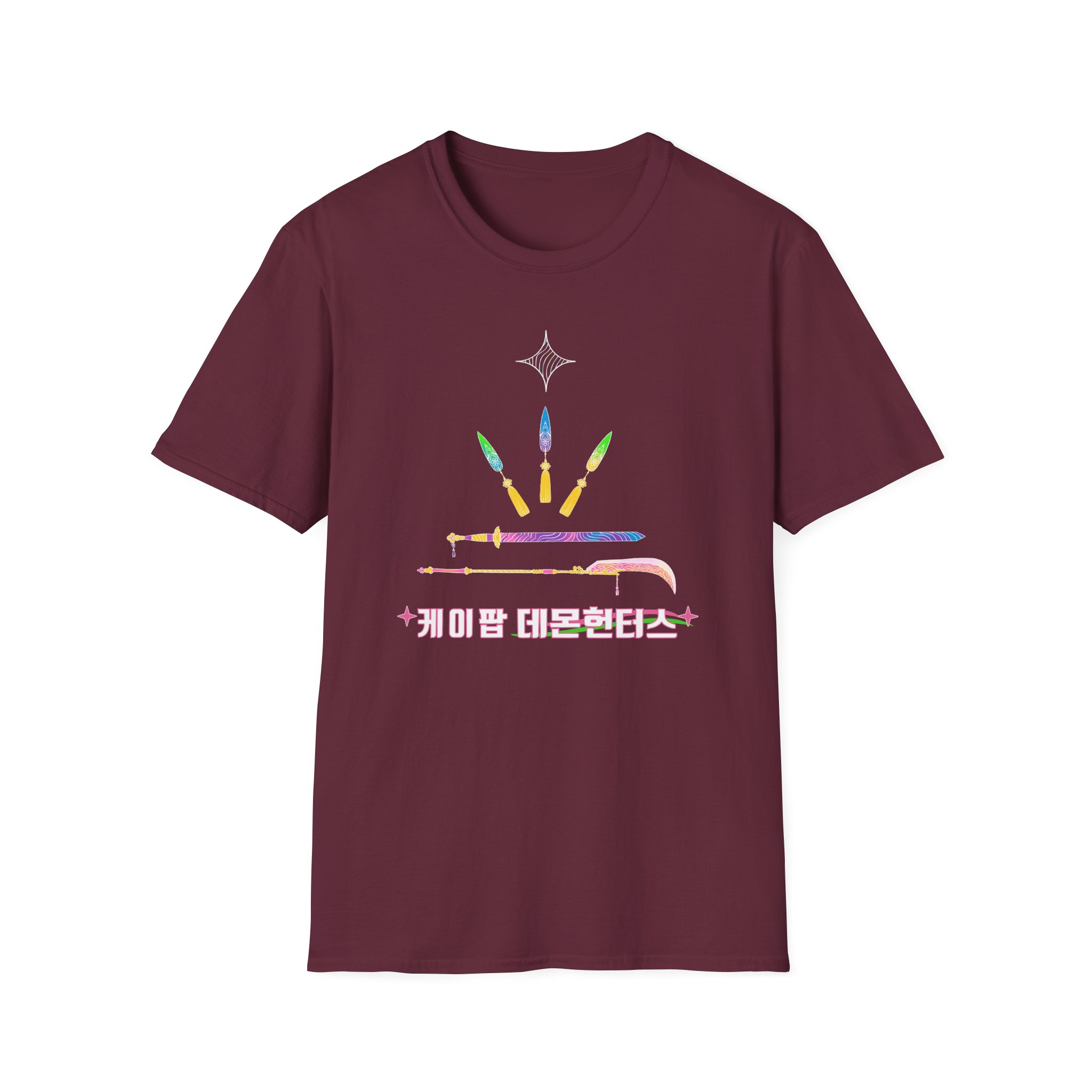 Kpop Demon Hunters Weapons Unisex Softstyle T-Shirt
