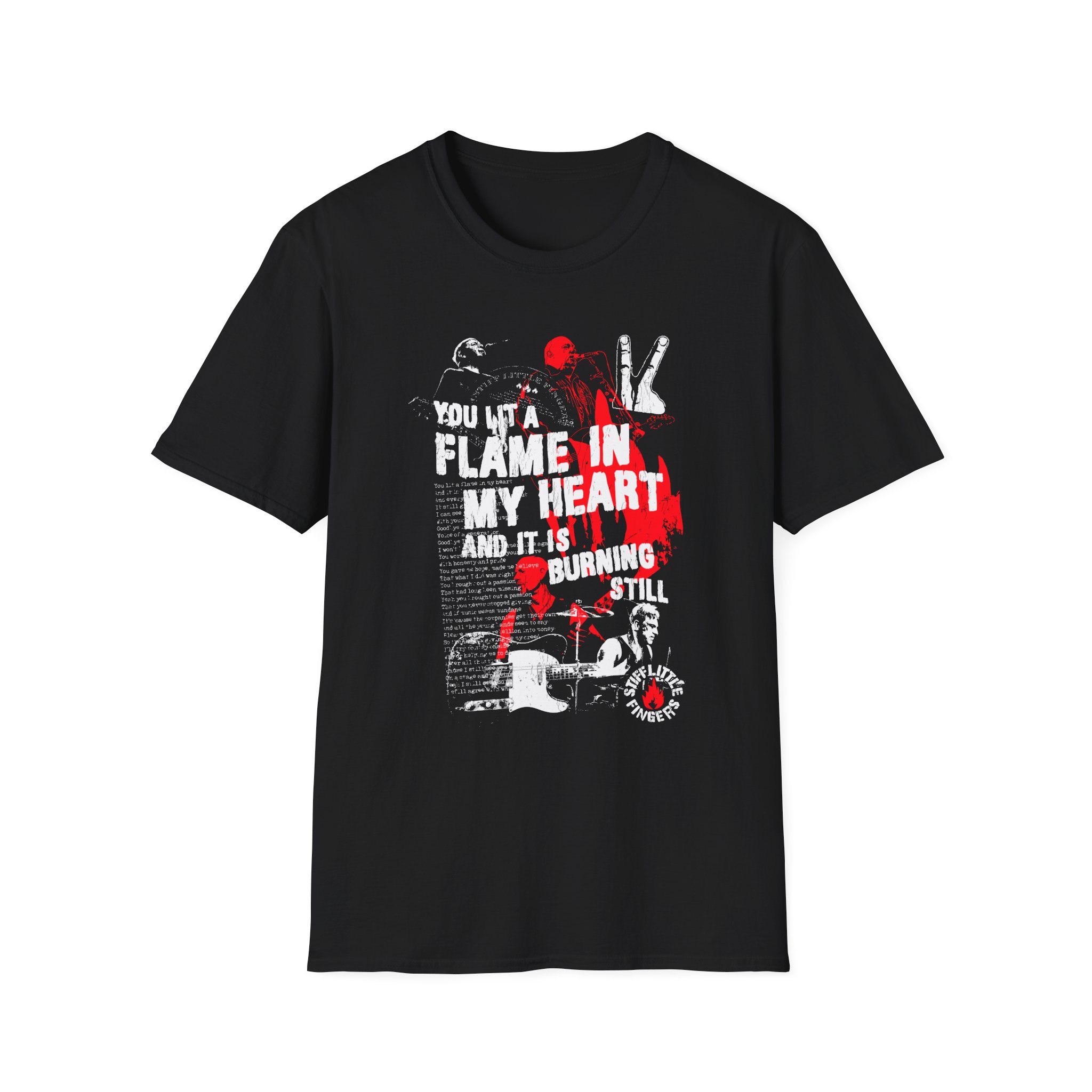 Stiff Little Fingers Strummerville Unisex Softstyle T-Shirt