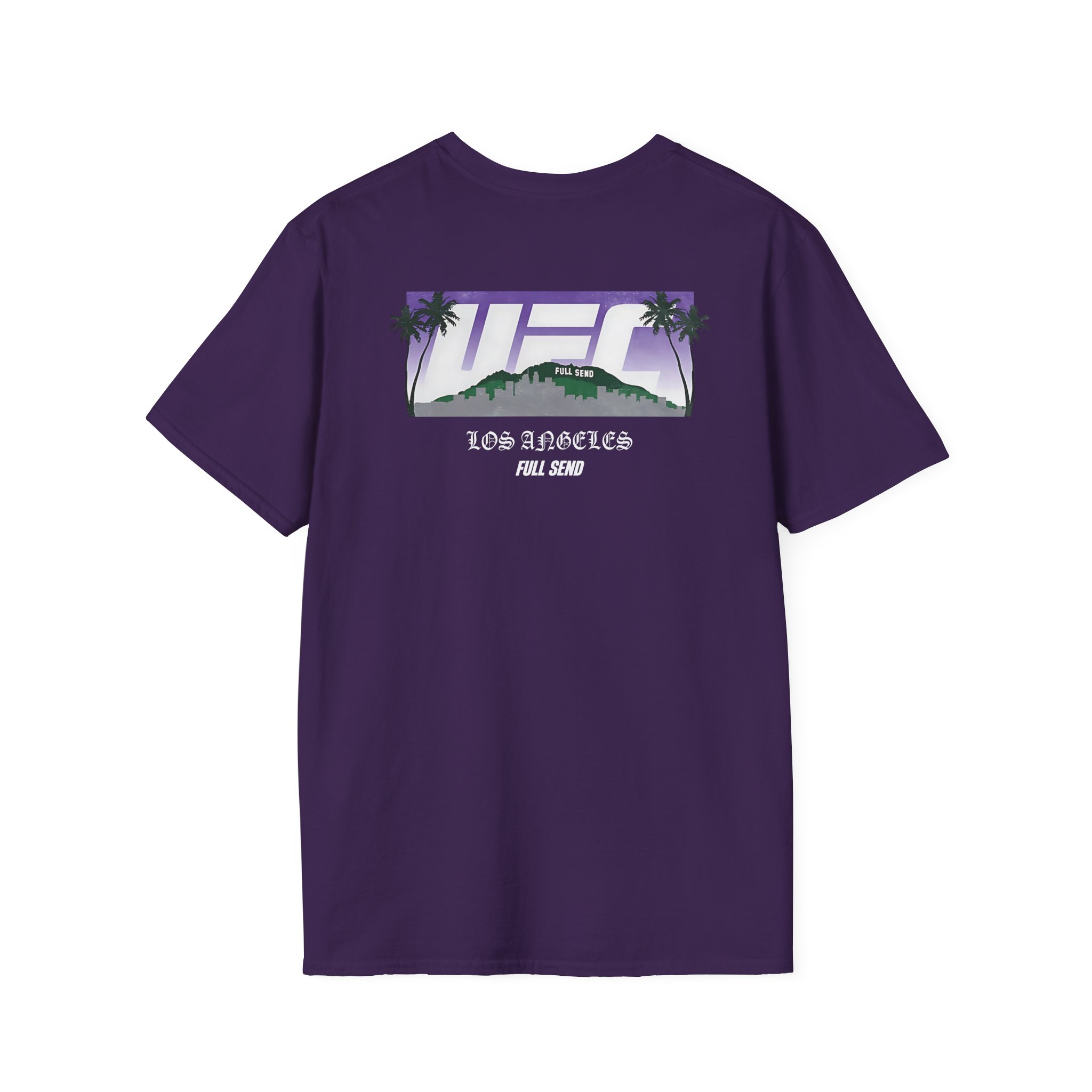 Full Send Ufc La Skyline Unisex Softstyle T-Shirt