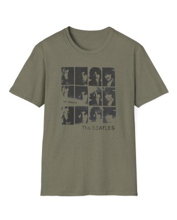 The Beatles Album Distressed Grid Unisex Softstyle T-Shirt