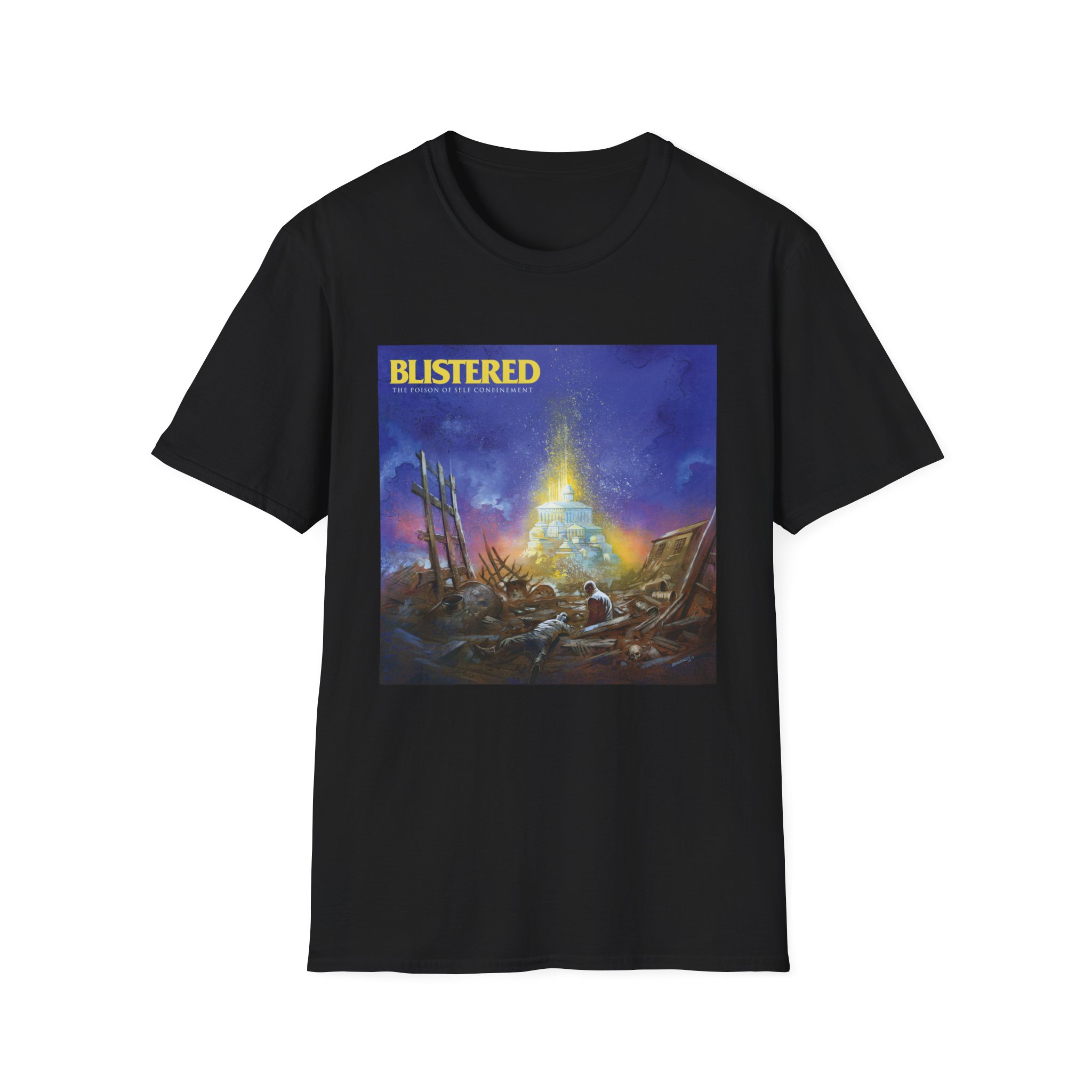 Blistered Self Confinement Unisex Softstyle T-Shirt