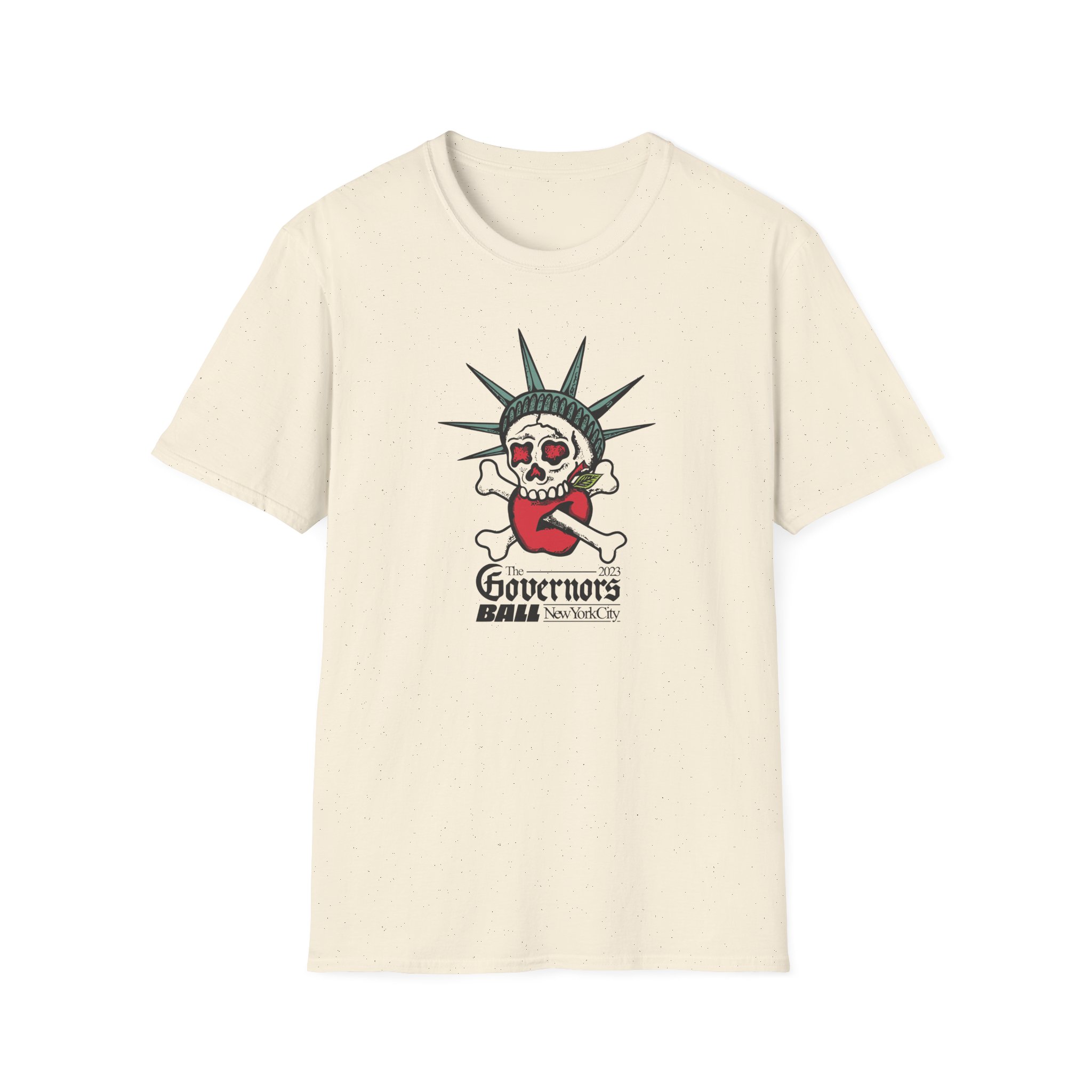 Gov Ball Liberty Skull Unisex Softstyle T-Shirt