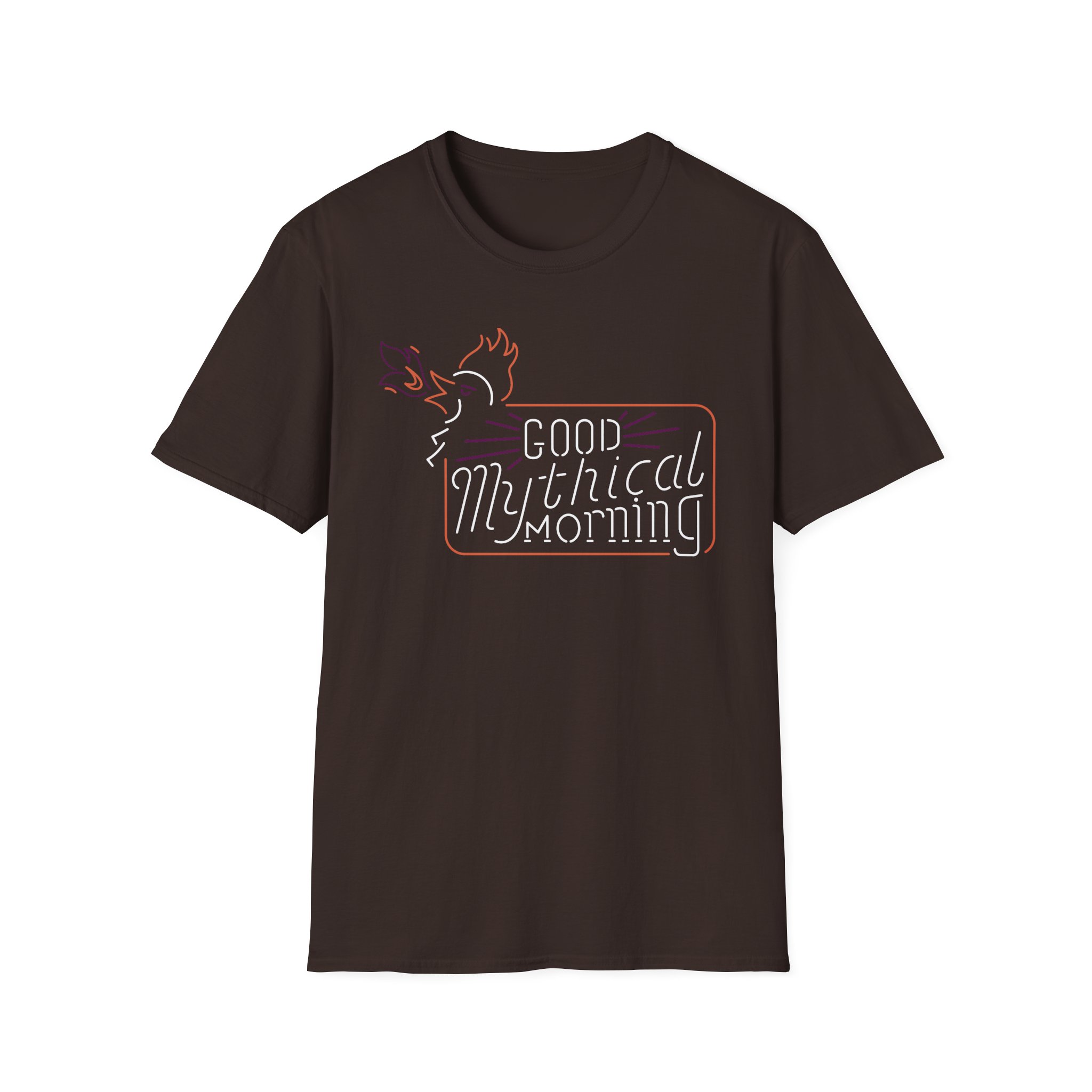 Good Mythical Morning Cockatrice Neon Sign unisex softstyle t-shirt