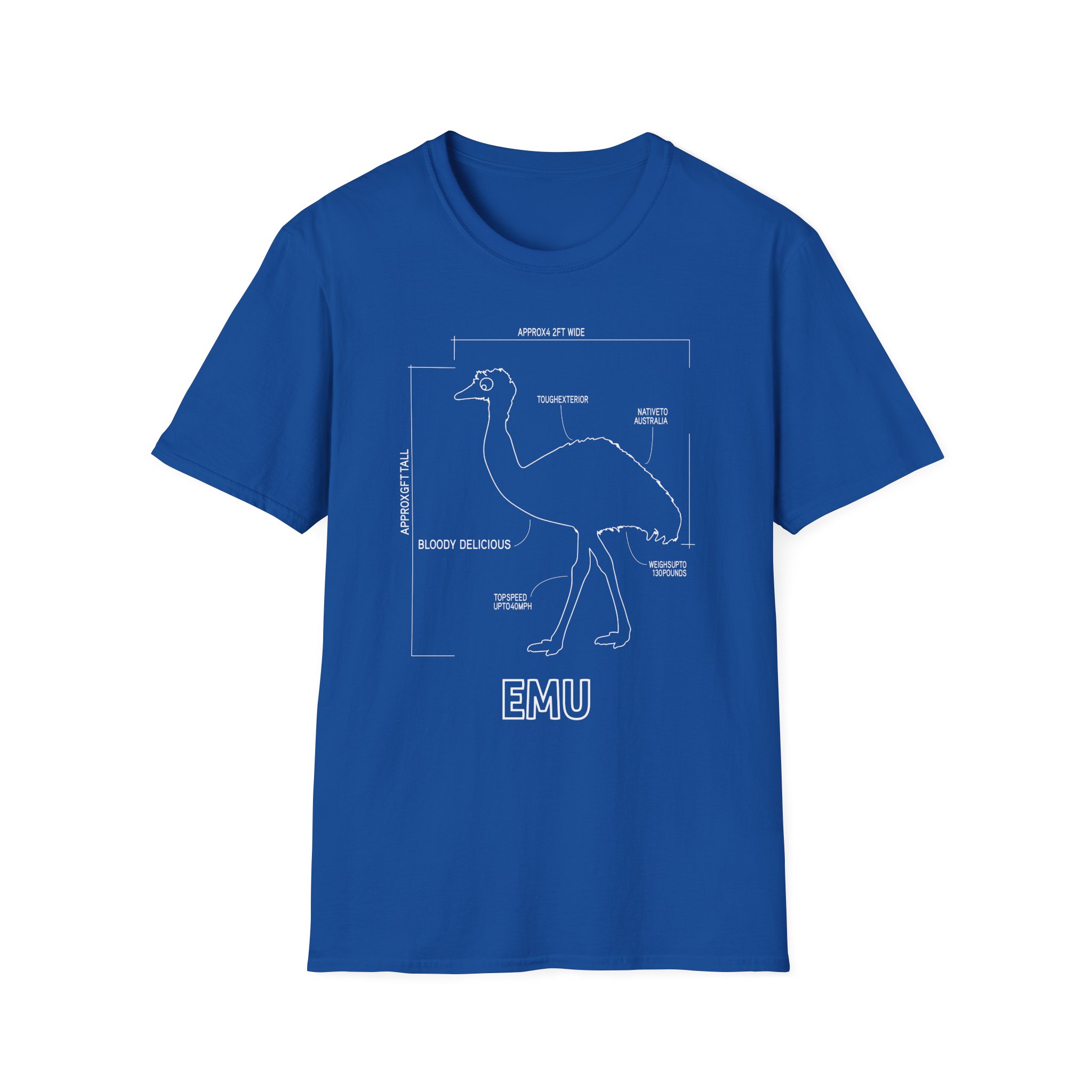 Oversimplified Emu War Unisex Softstyle T-Shirt