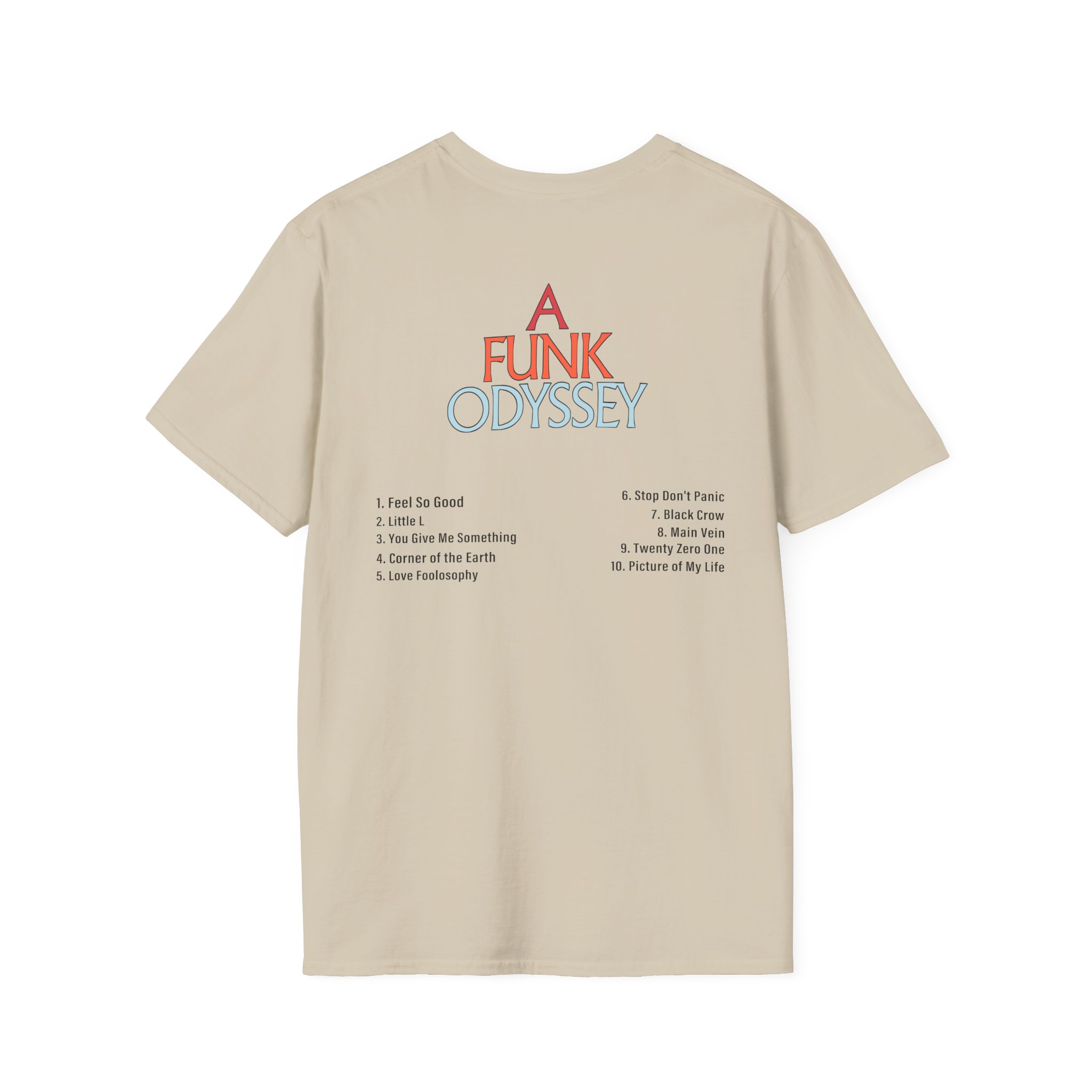 J Funk Odyssey Tracklist Unisex Softstyle T-Shirt