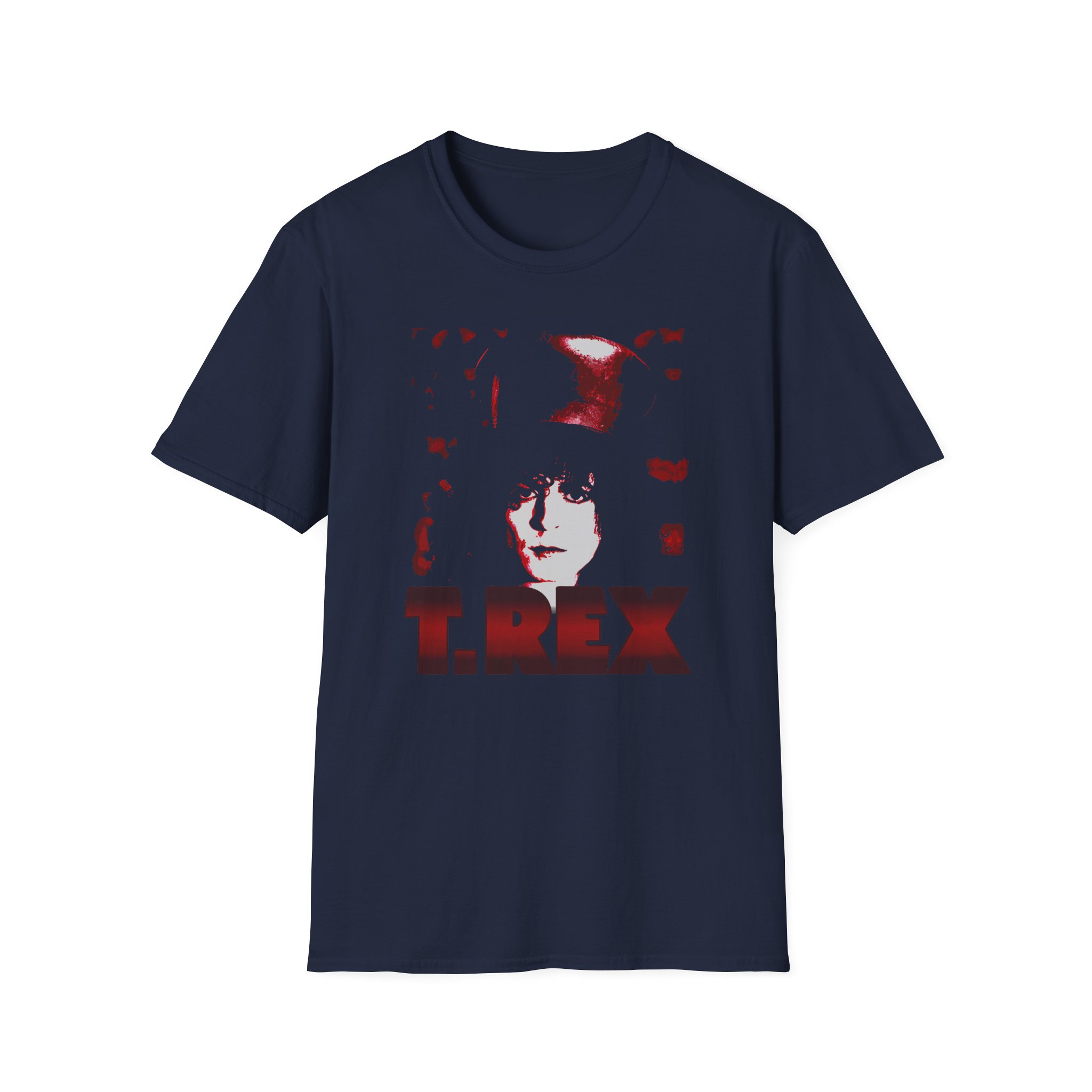 T Rex Marc Top Hat Unisex Softstyle T-Shirt