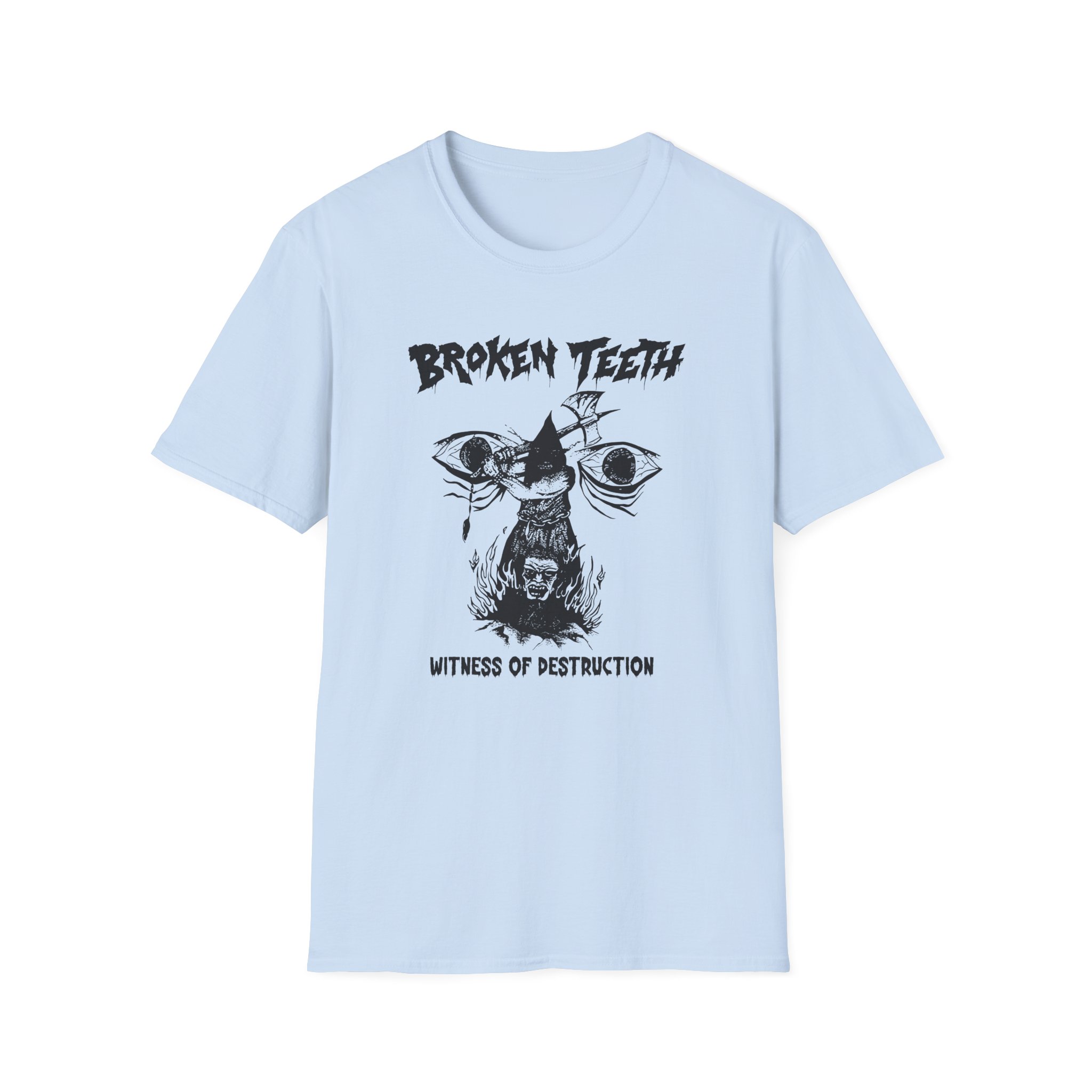 Broken Teeth Witness the Destruction Unisex Softstyle T-Shirt