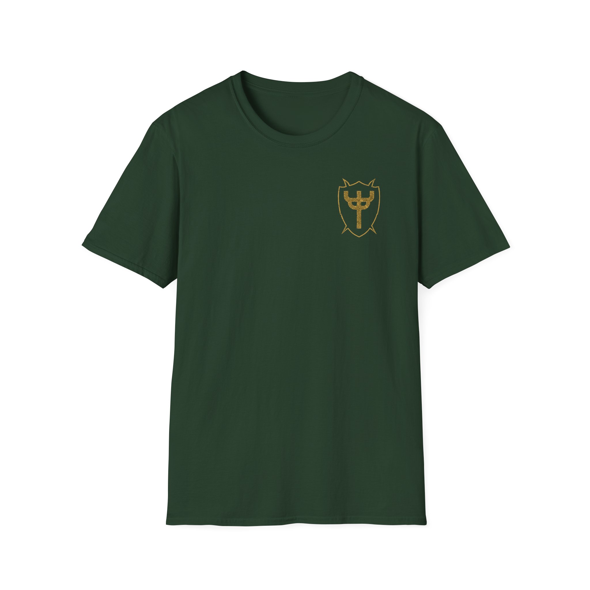 Judas Priest Gold Invincible Shield Unisex Softstyle T-Shirt