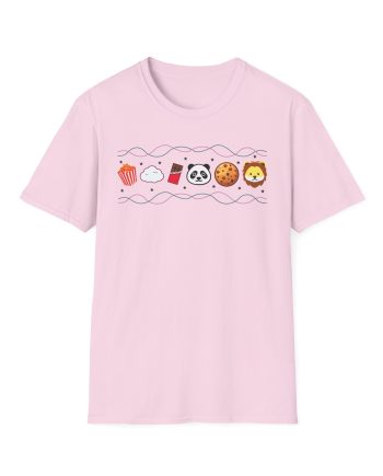 Harlow and Popcorn Emoji Unisex Softstyle T-Shirt