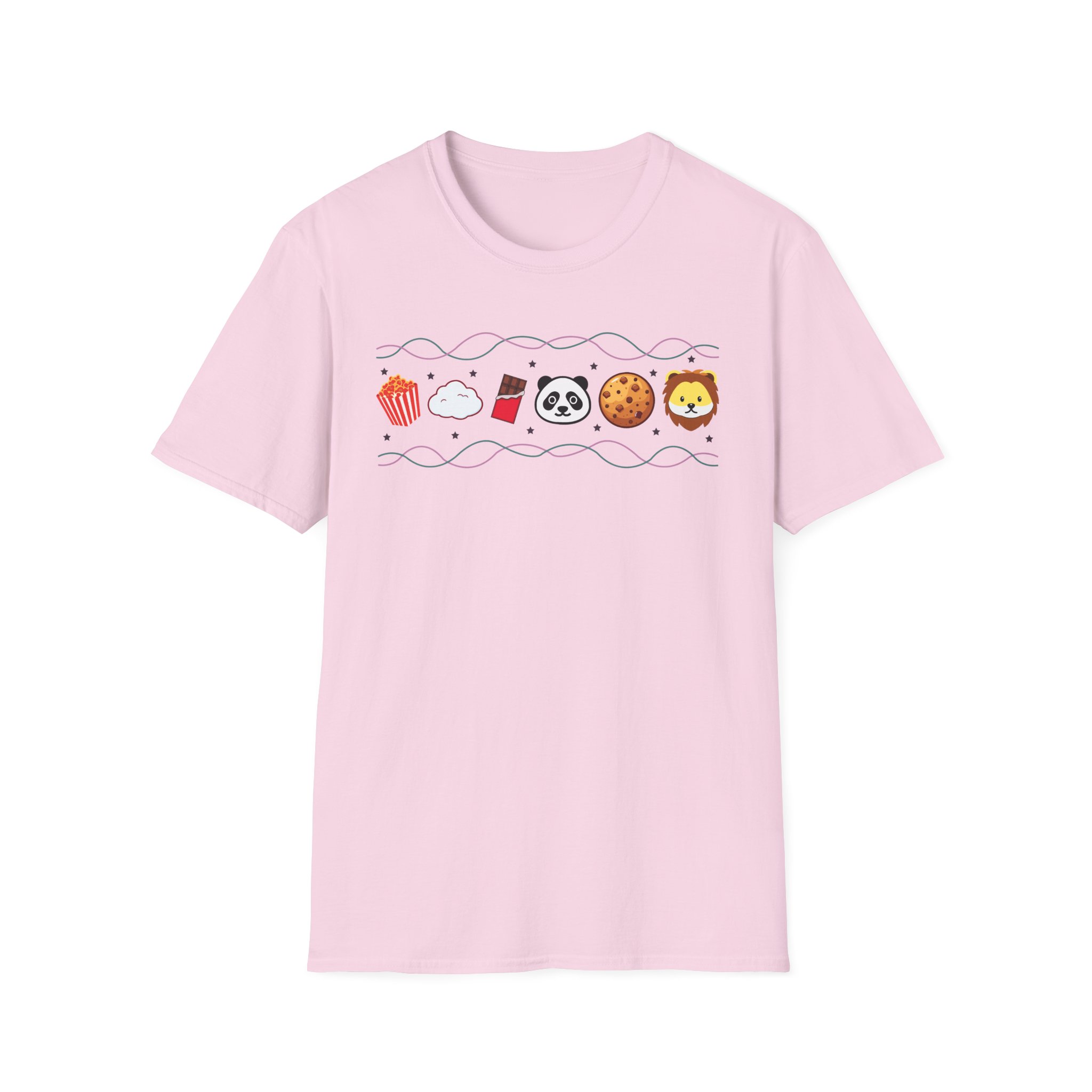 Harlow and Popcorn Emoji Unisex Softstyle T-Shirt