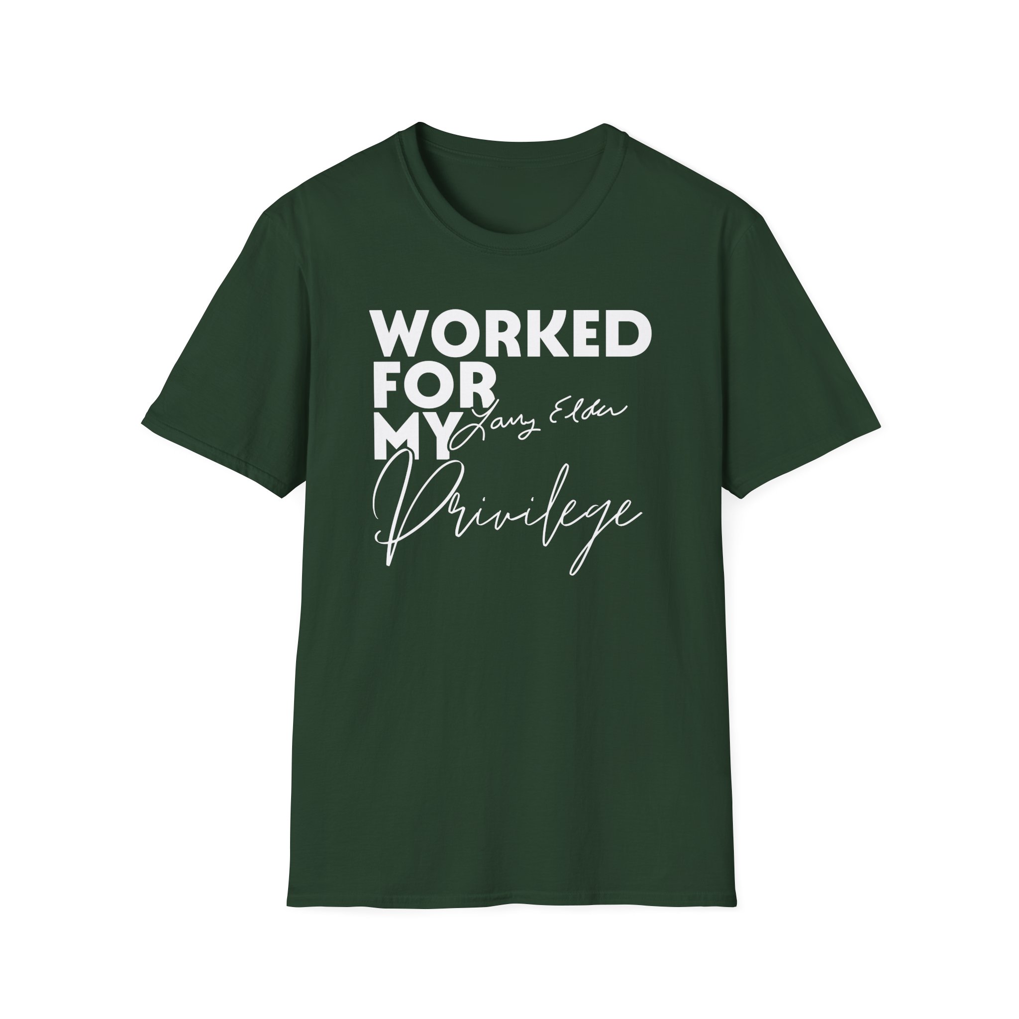 Larry Elder Worked for My Privilege unisex softstyle t-shirt