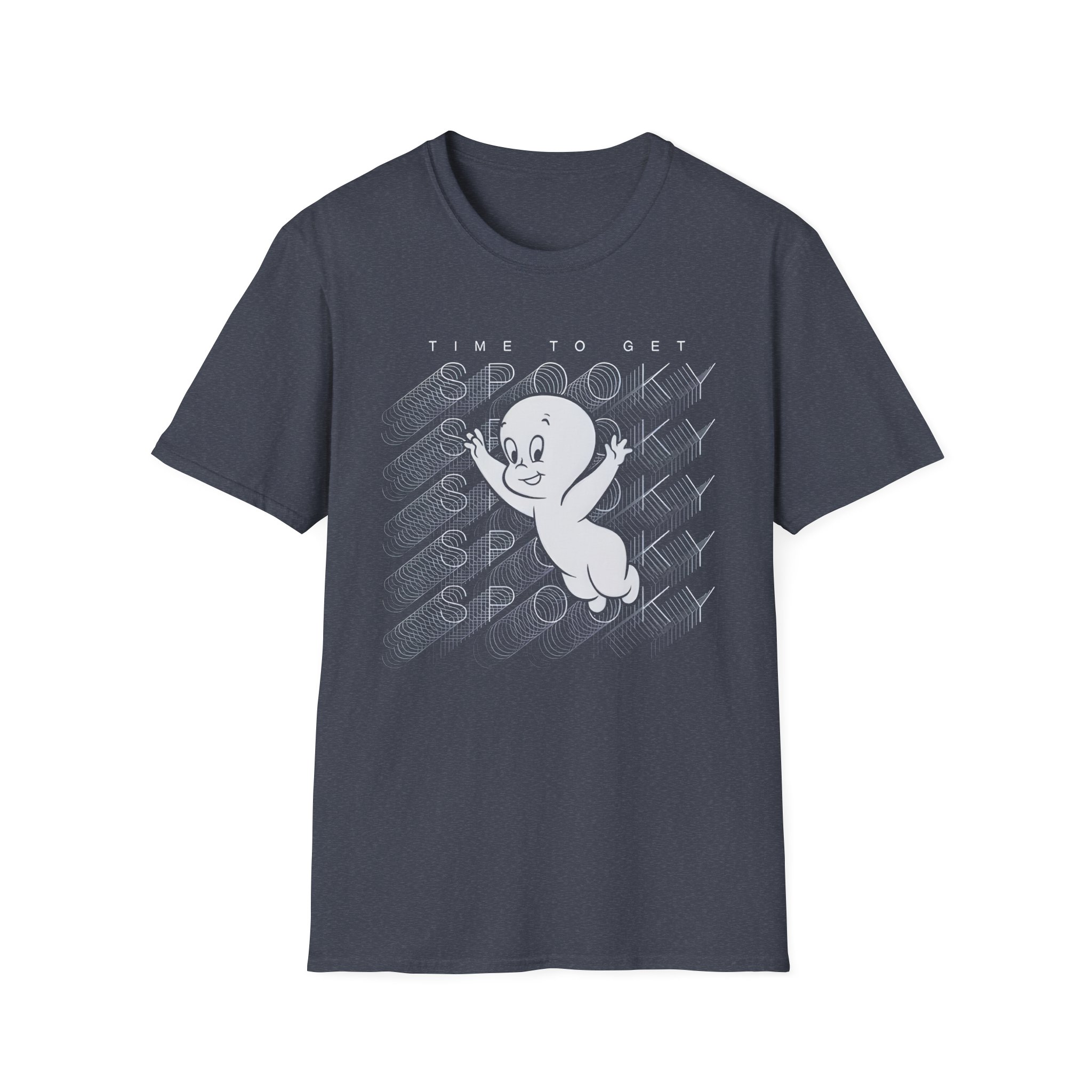 Casper the Friendly Ghost Virtual Raver Spooky Time Unisex Softstyle T-Shirt