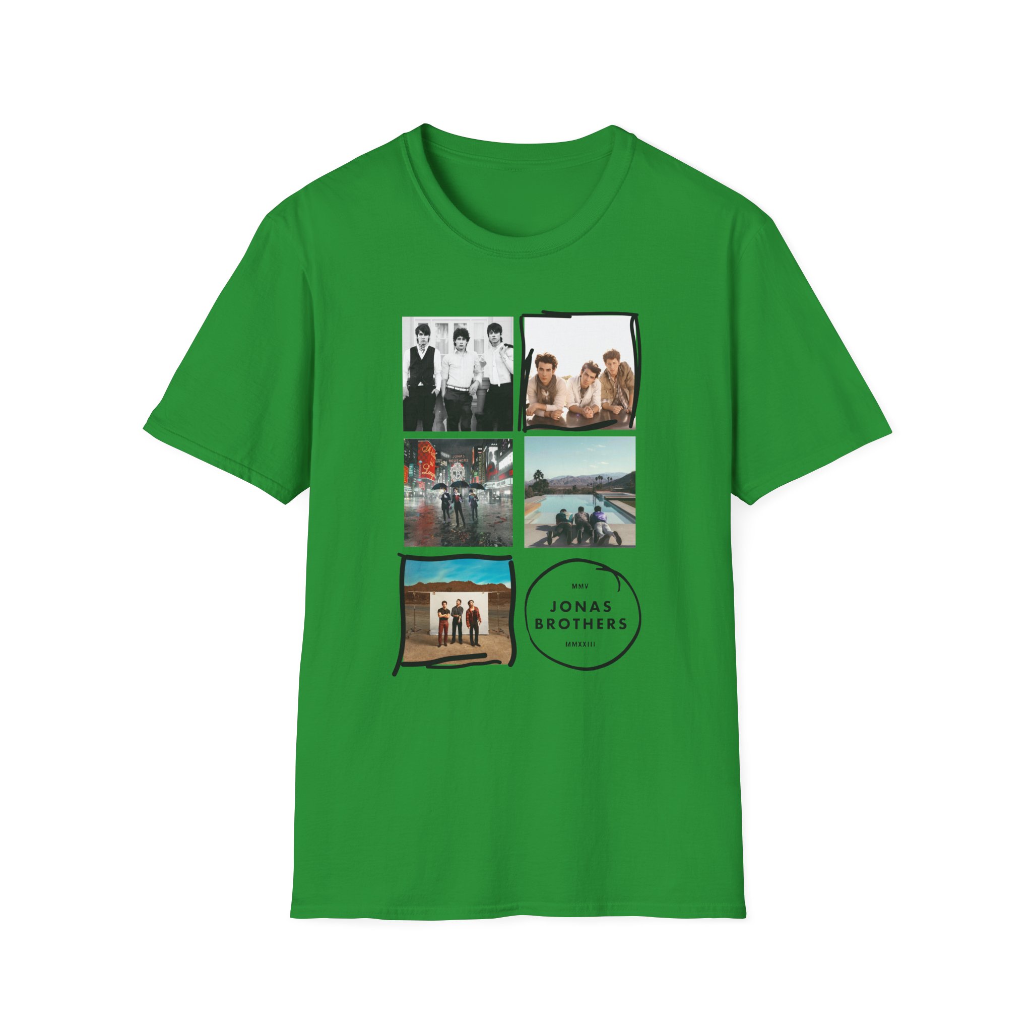 Jonas Brothers 5 Albums Unisex Softstyle T-Shirt