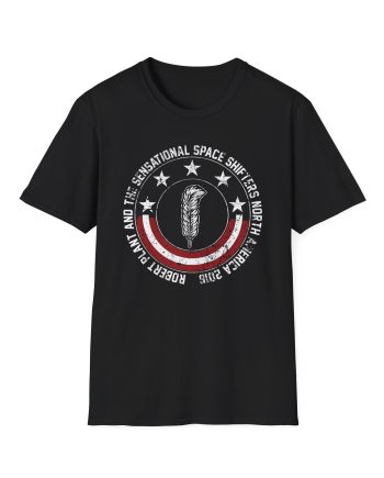 Robert Plant Patriotic Quill Itinerary Unisex Softstyle T-Shirt