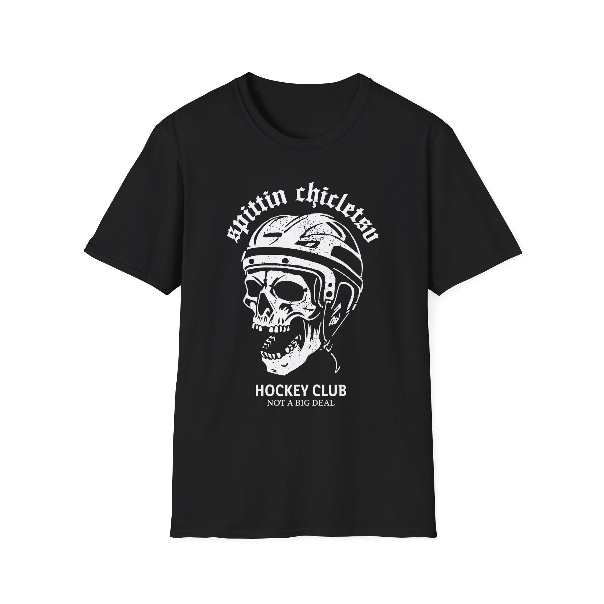 Spittin Chiclets Hockey Club Skul Unisex Softstyle T-Shirt