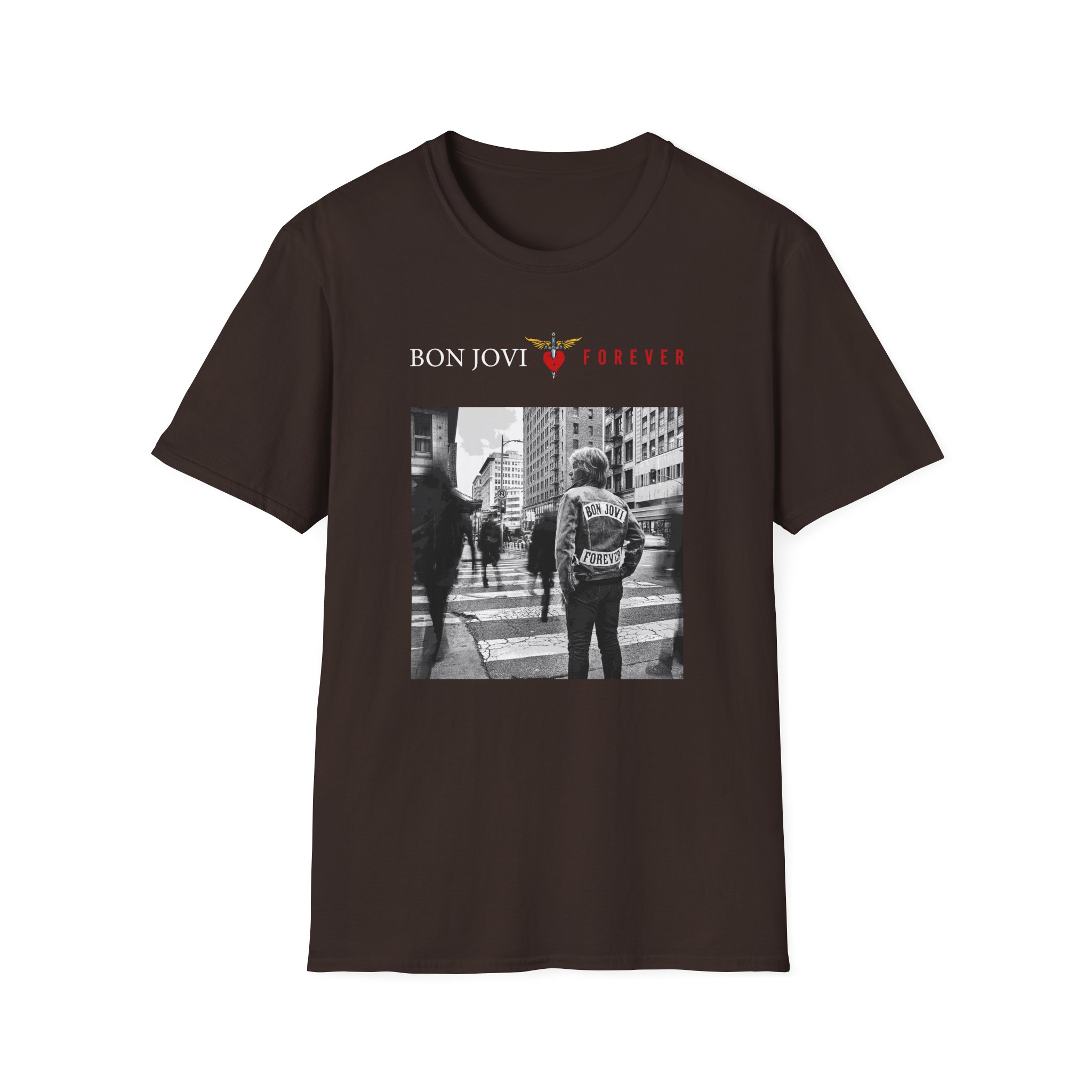 Bon Jovi Album Cover Unisex Softstyle T-Shirt