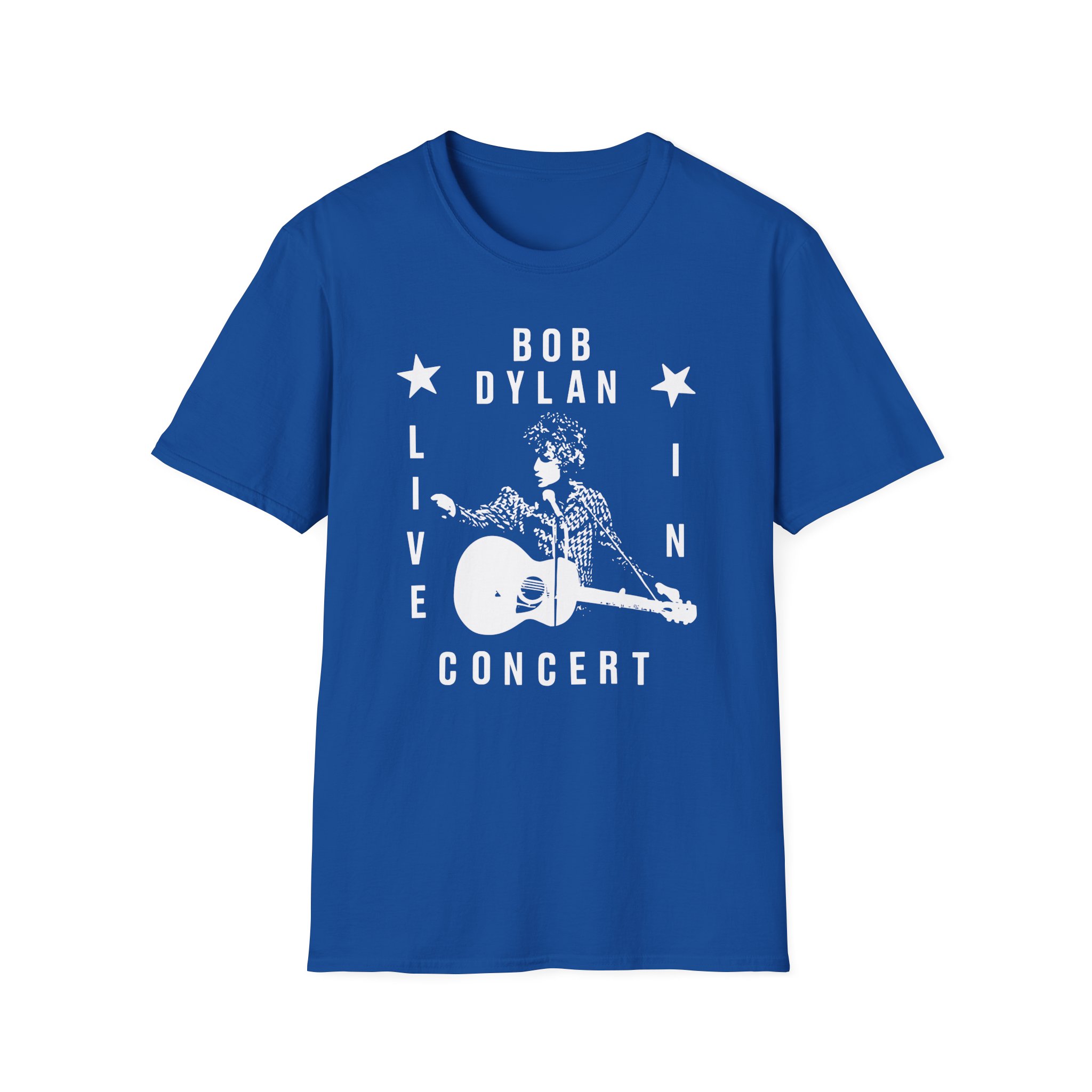 Bob Dylan Live In Concert Unisex Softstyle T-Shirt