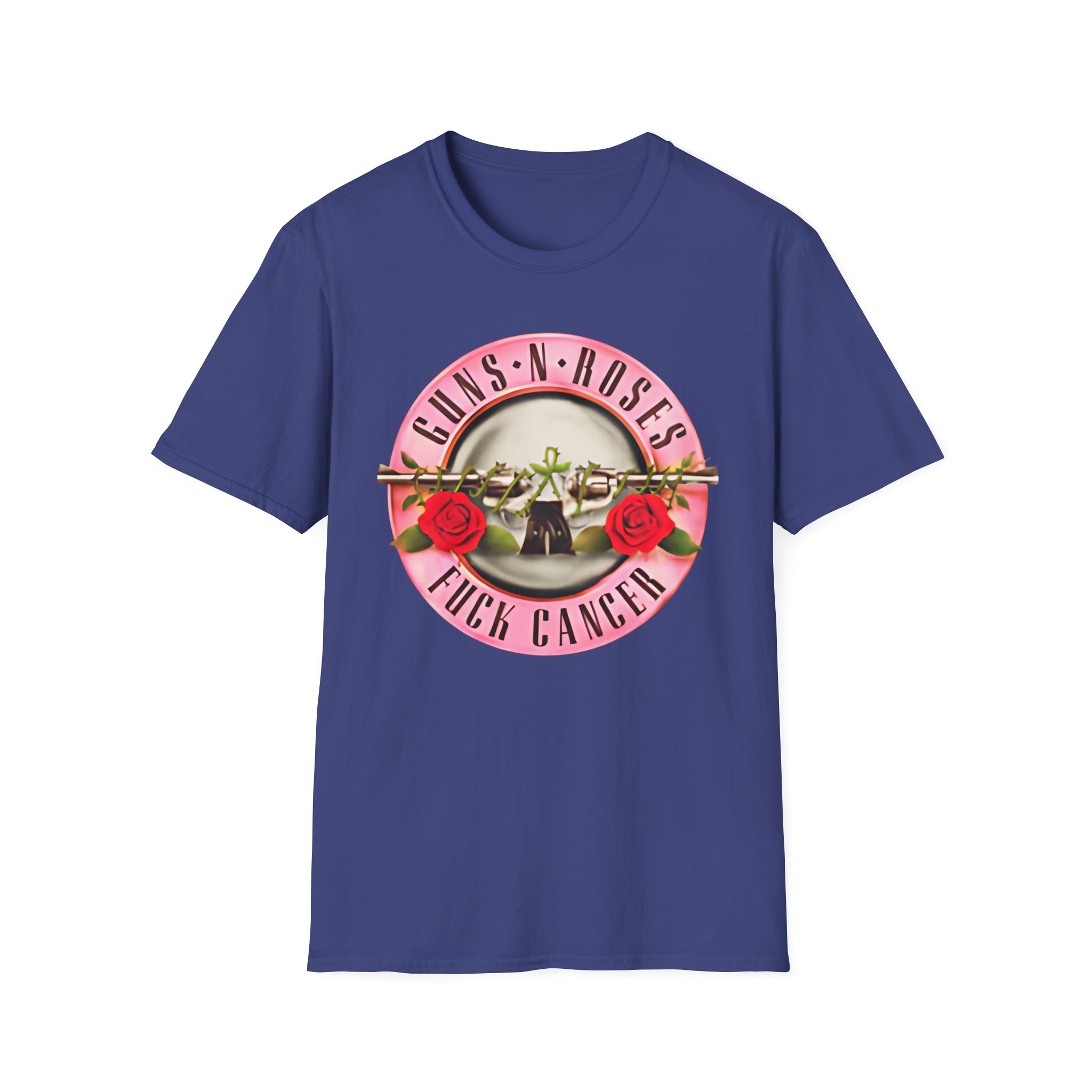 Guns N Roses Fuck Breast Cancer Unisex Softstyle T-Shirt